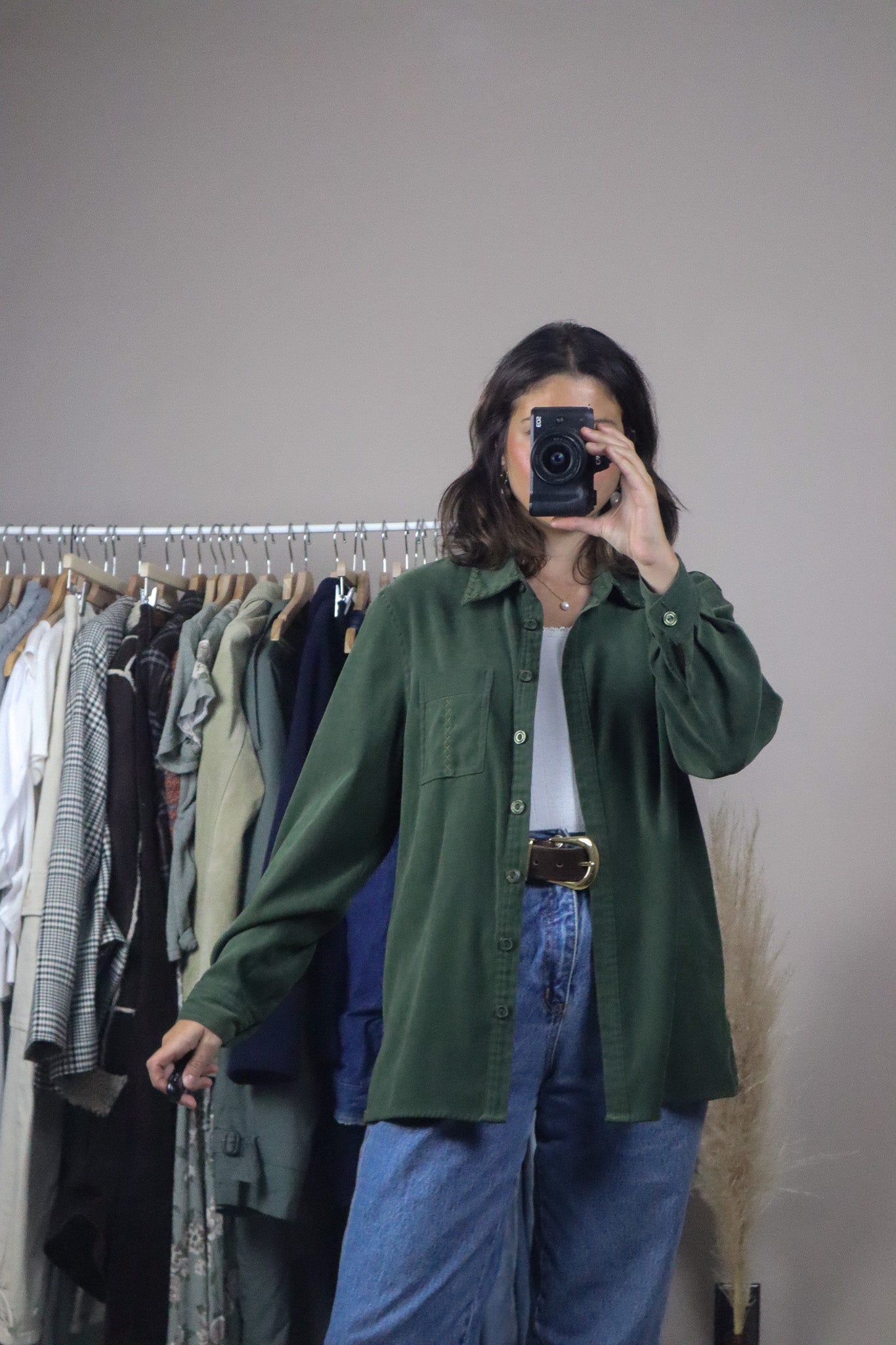 Vintage x Suede Like Long-Sleeve (M)