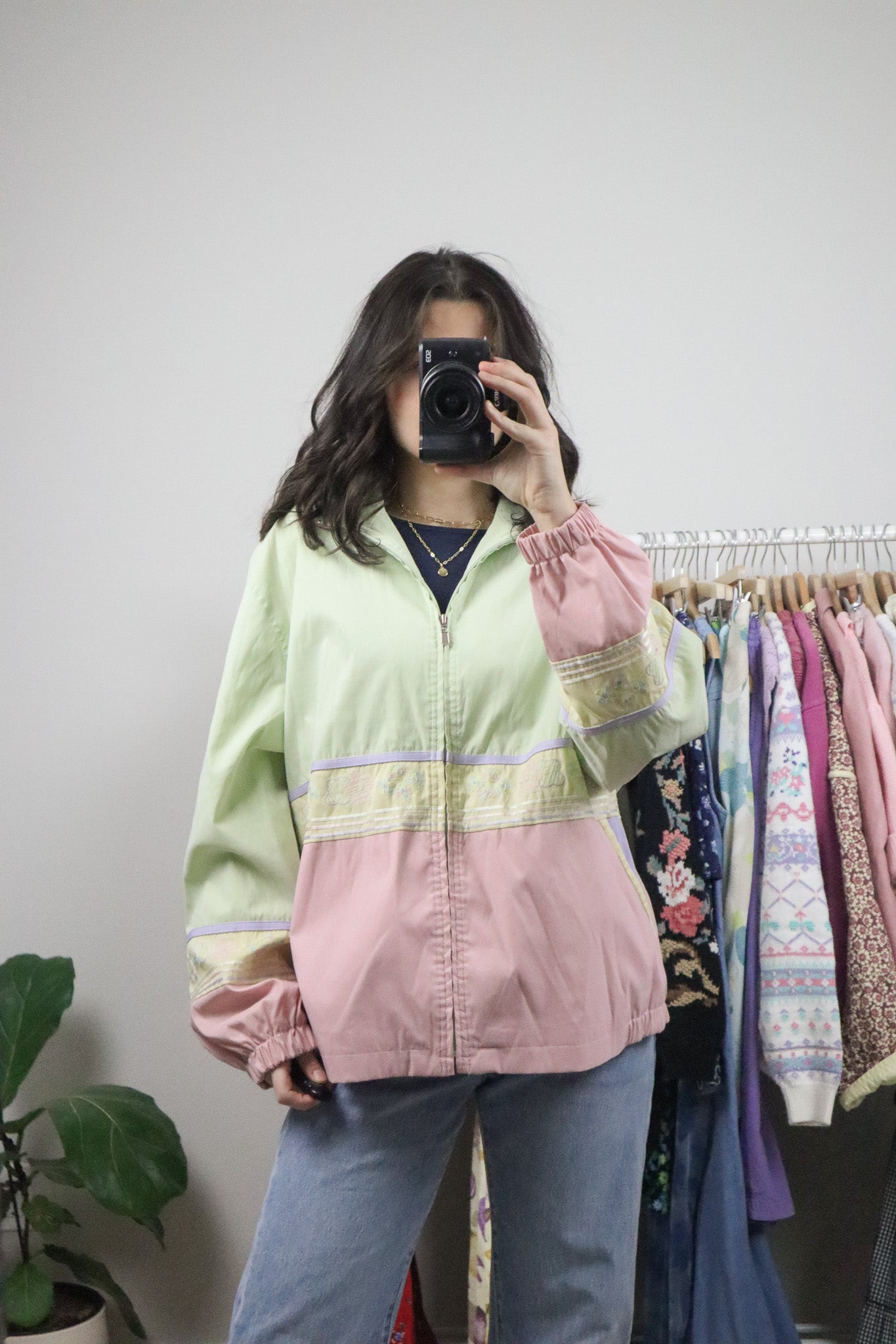Vintage x Patterned Jacket (L/XL)