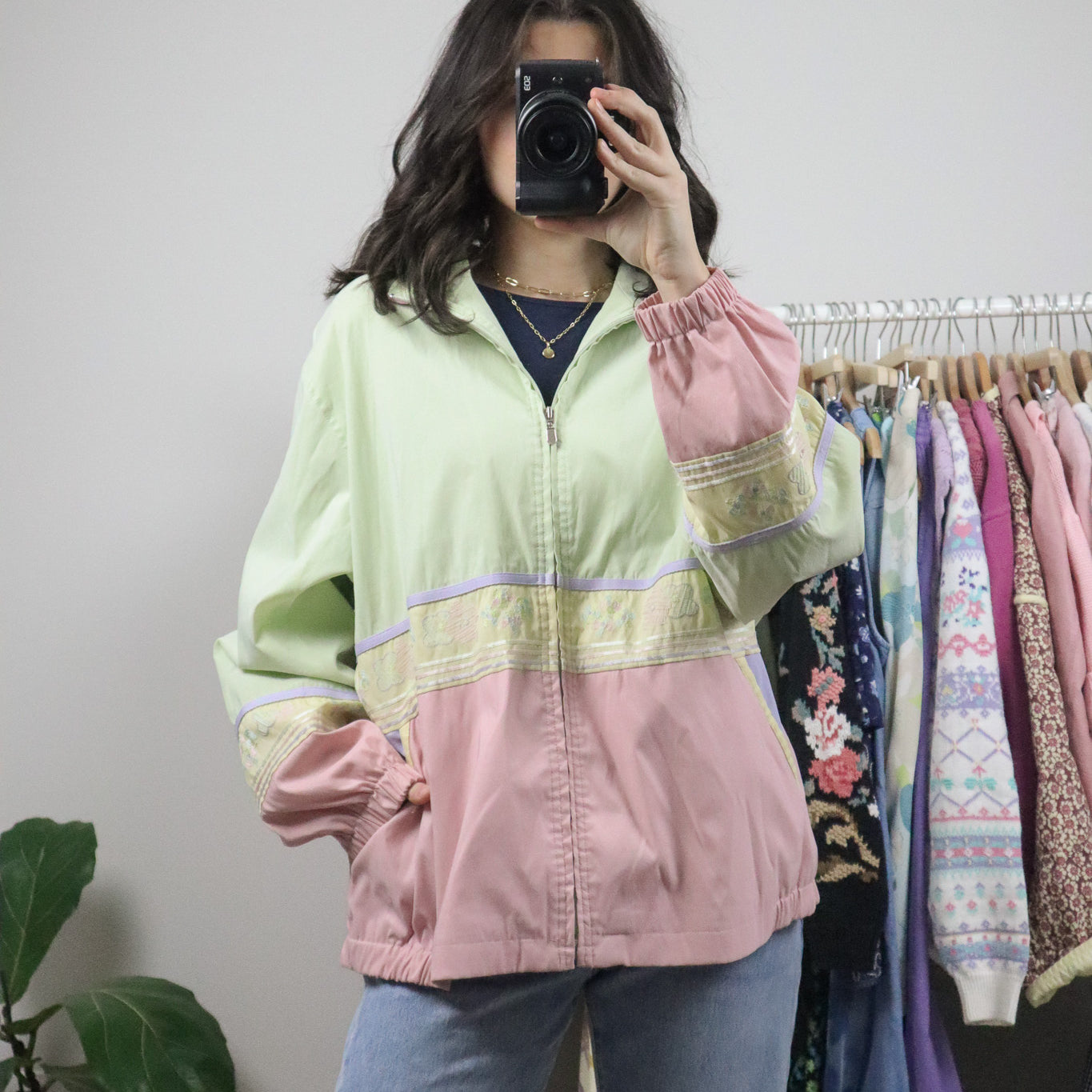 Vintage x Patterned Jacket (L/XL)