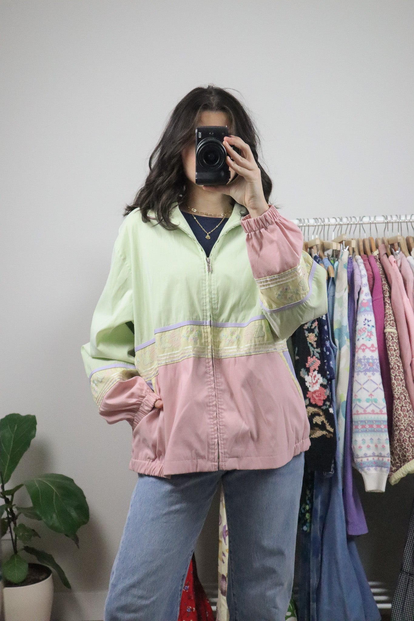 Vintage x Patterned Jacket (L/XL)