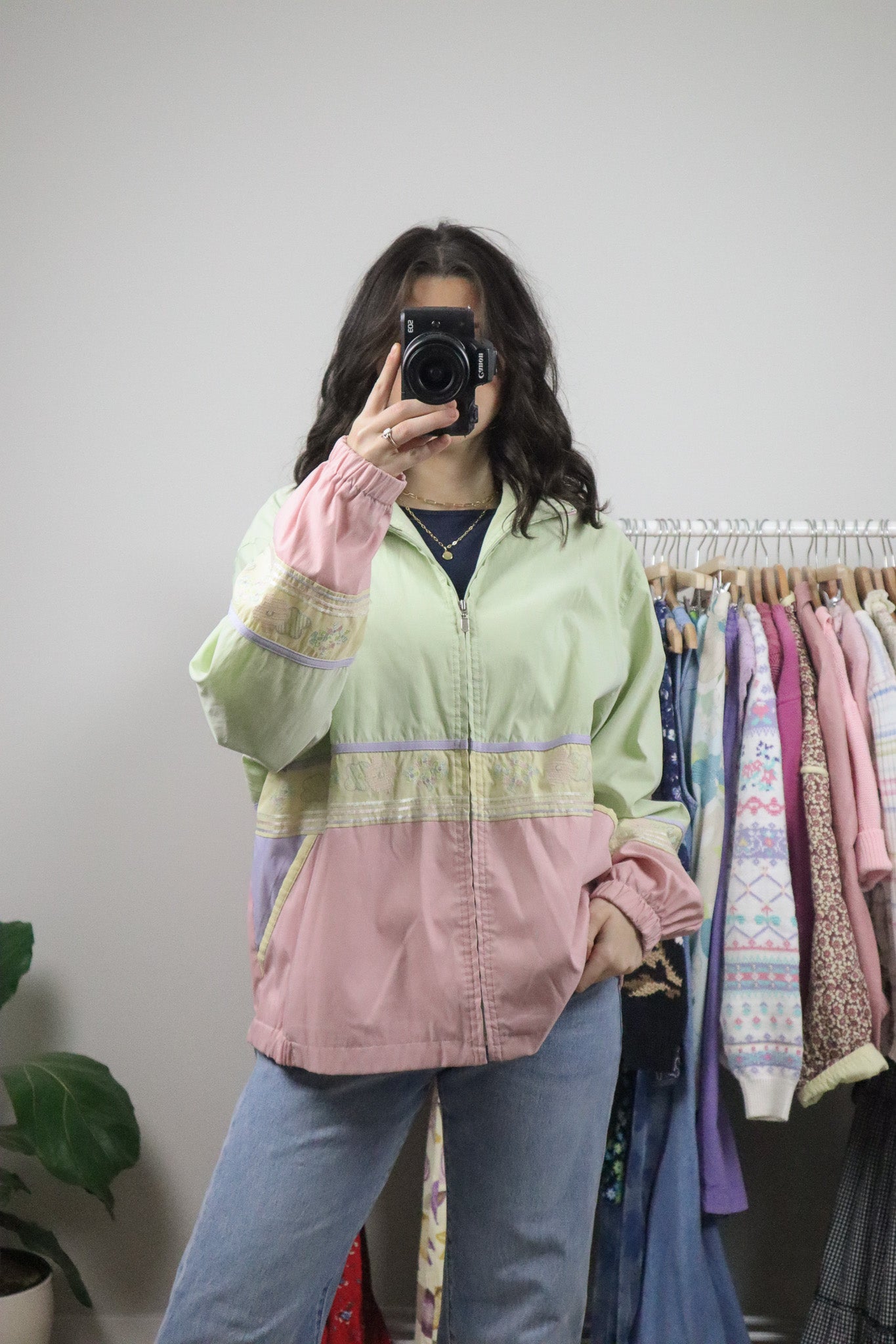 Vintage x Patterned Jacket (L/XL)