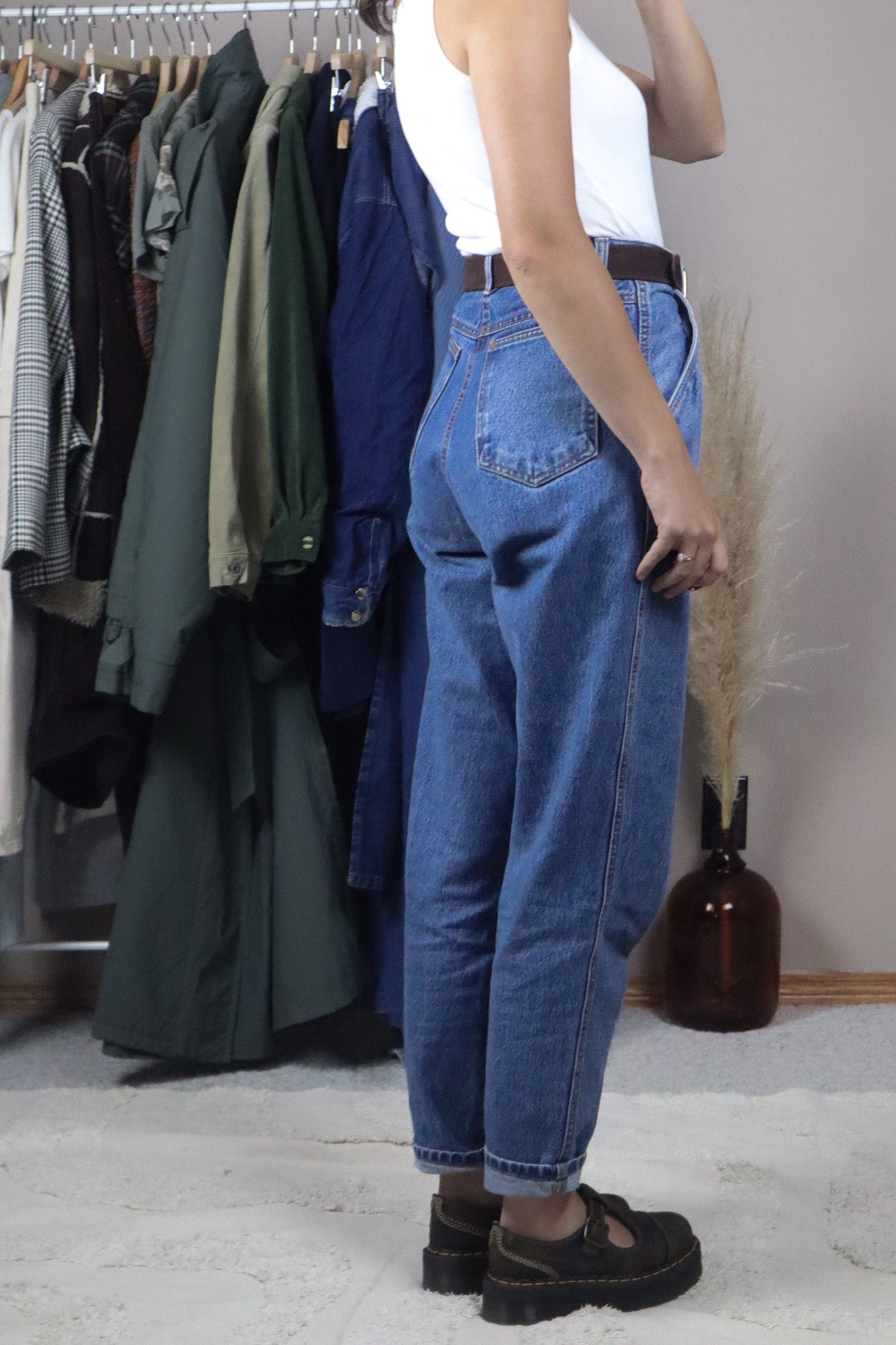 Vintage x Pleated Jeans (4)
