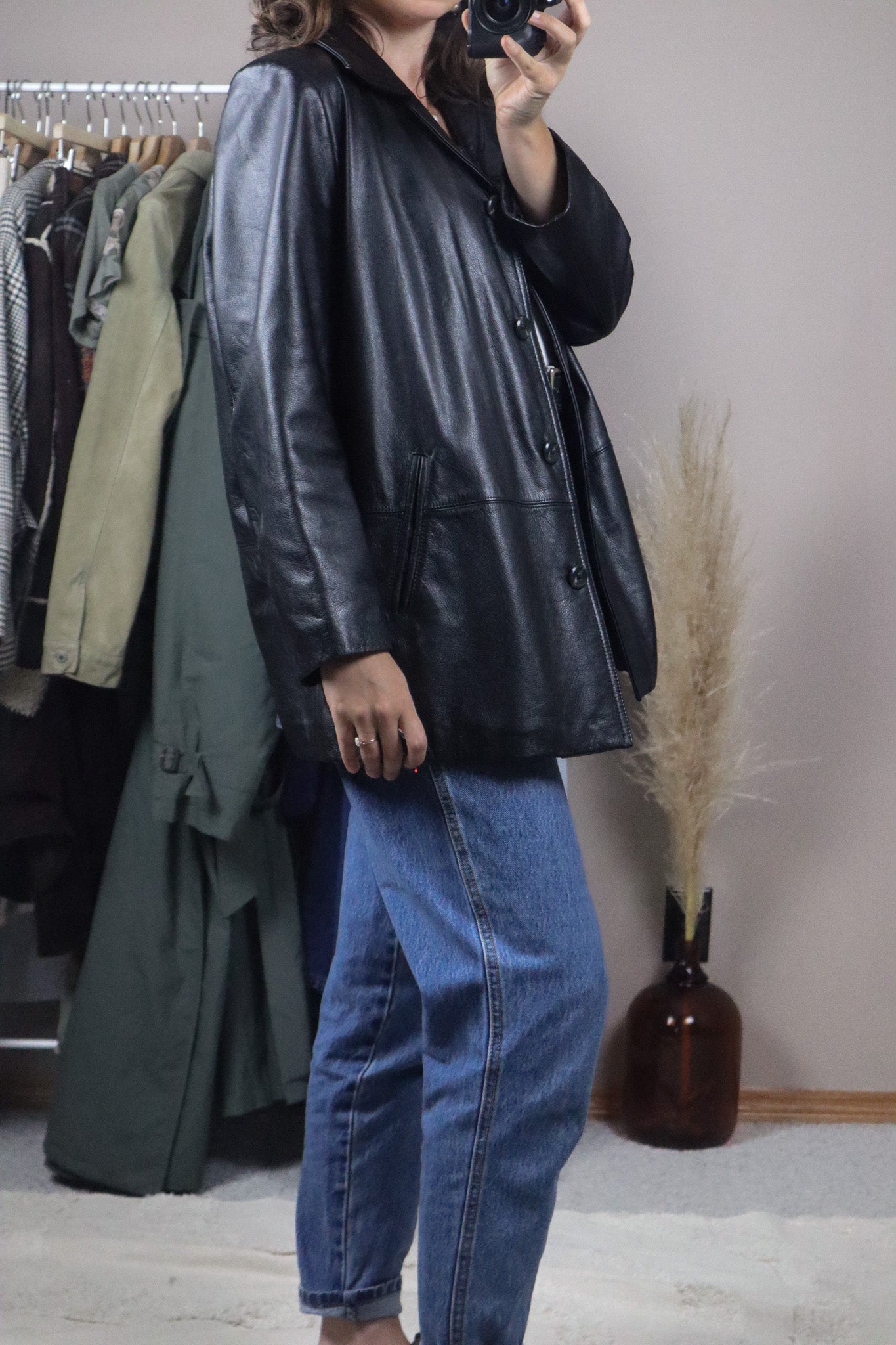 Vintage x Danier Leather Blazer (S)