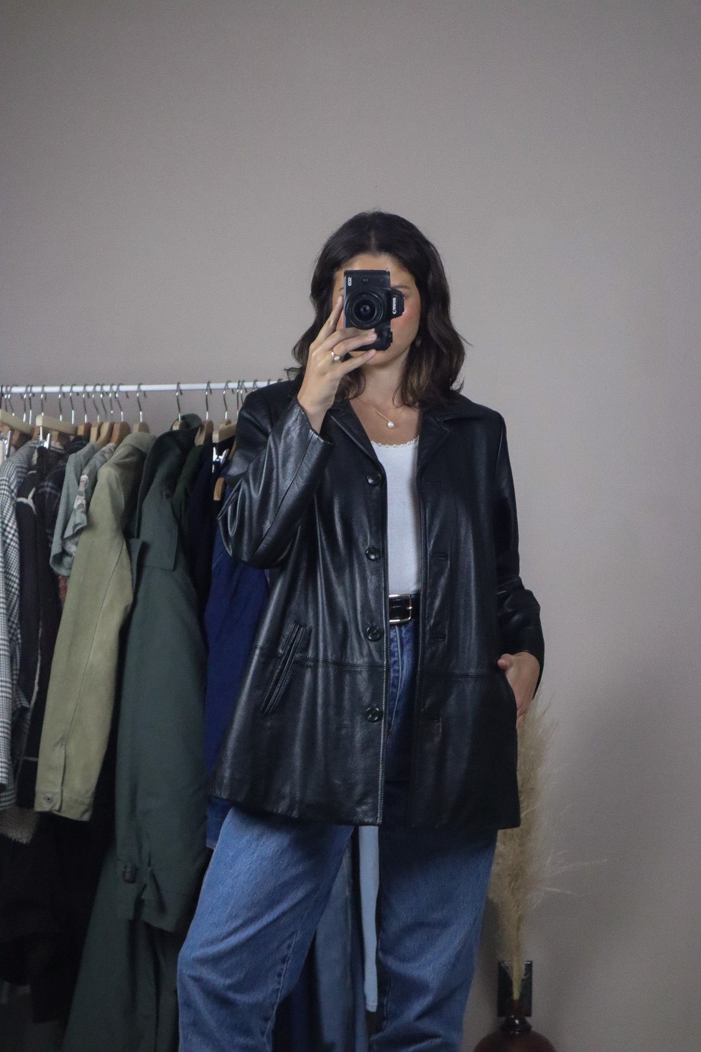 Vintage x Danier Leather Blazer (S)