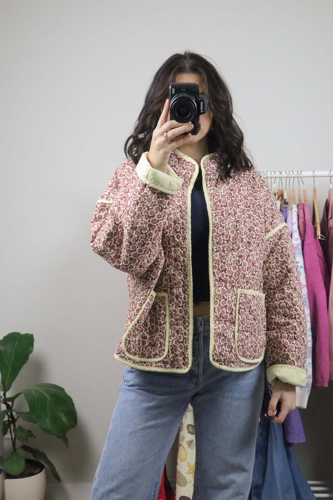 Free People x Deadstock x Floral Quilted Jacket (XS-M)