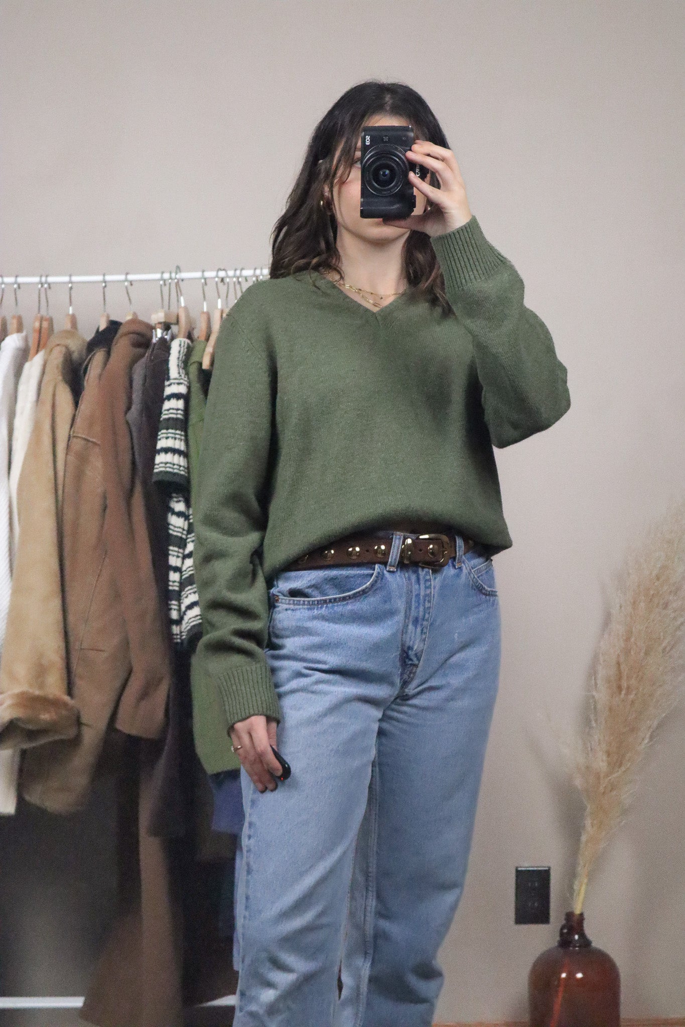 Made in Italy x Vintage x Wool Blend V-Neck (S)