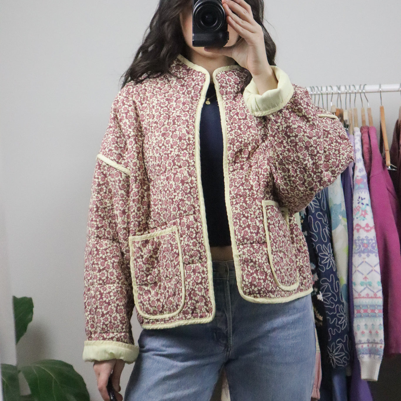 Free People x Deadstock x Floral Quilted Jacket (XS-M)