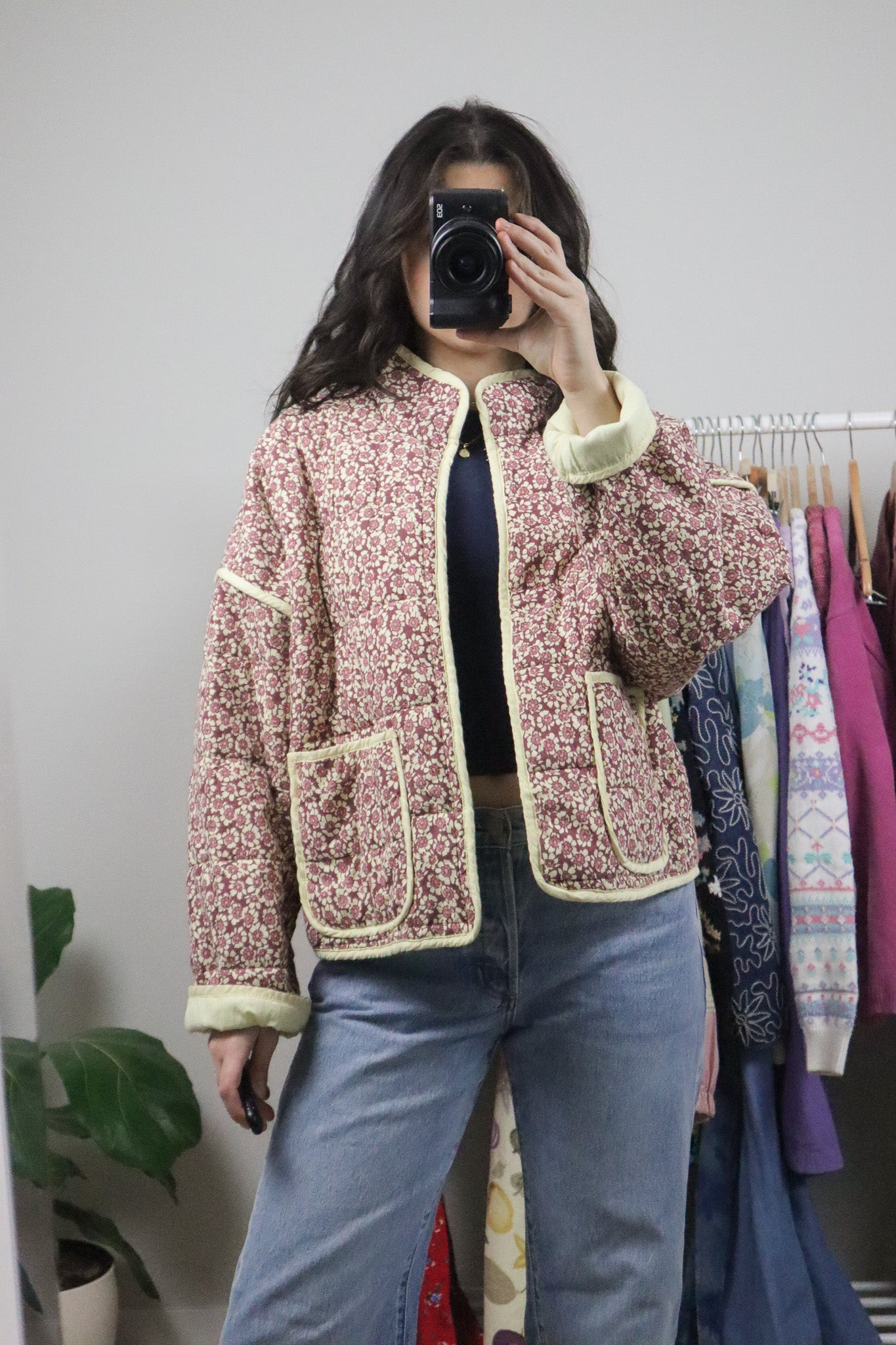 Free People x Deadstock x Floral Quilted Jacket (XS-M)