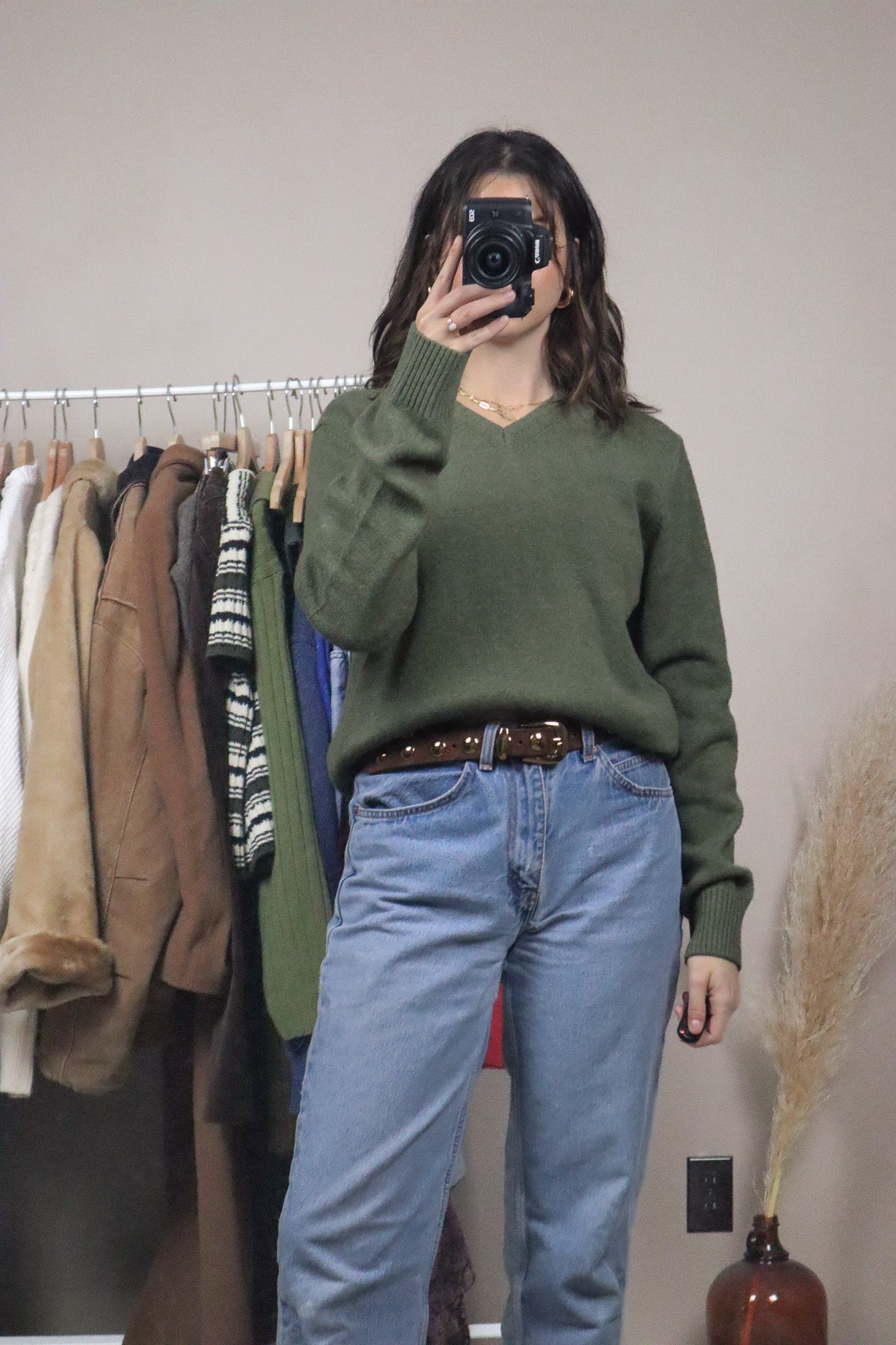 Made in Italy x Vintage x Wool Blend V-Neck (S)