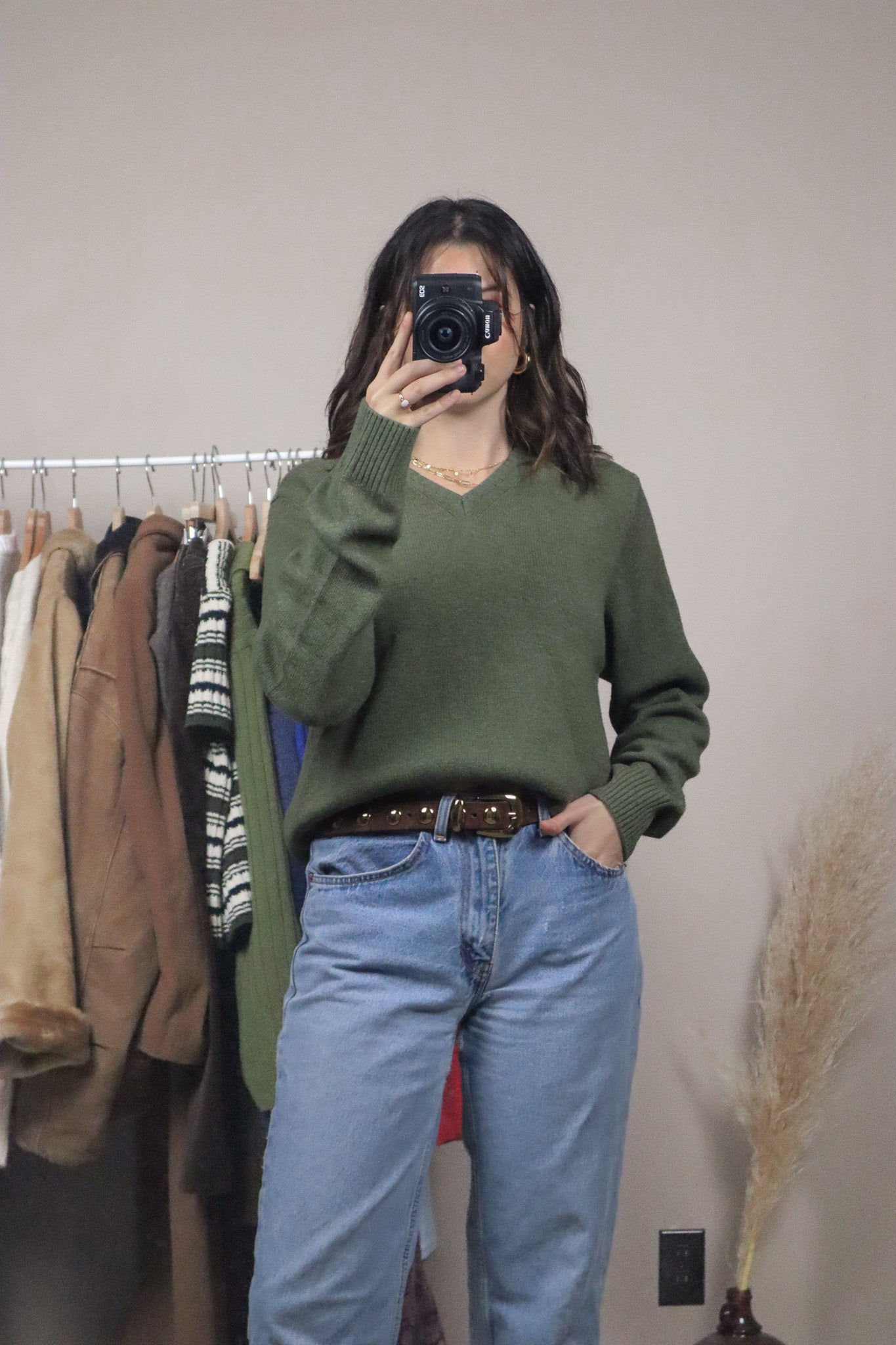 Made in Italy x Vintage x Wool Blend V-Neck (S)
