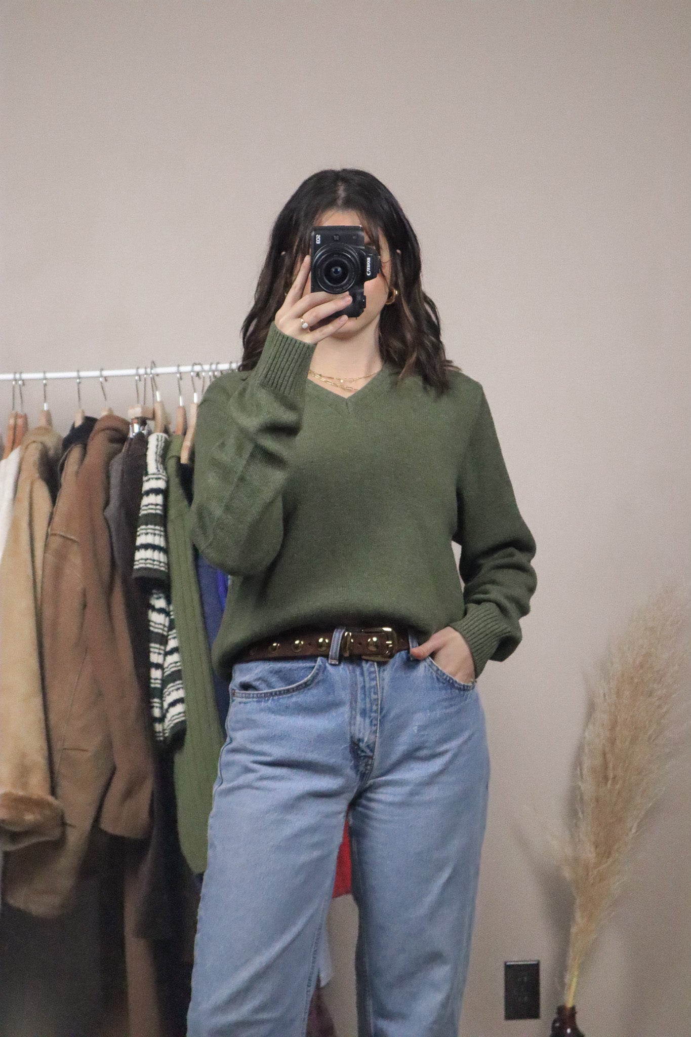 Made in Italy x Vintage x Wool Blend V-Neck (S)