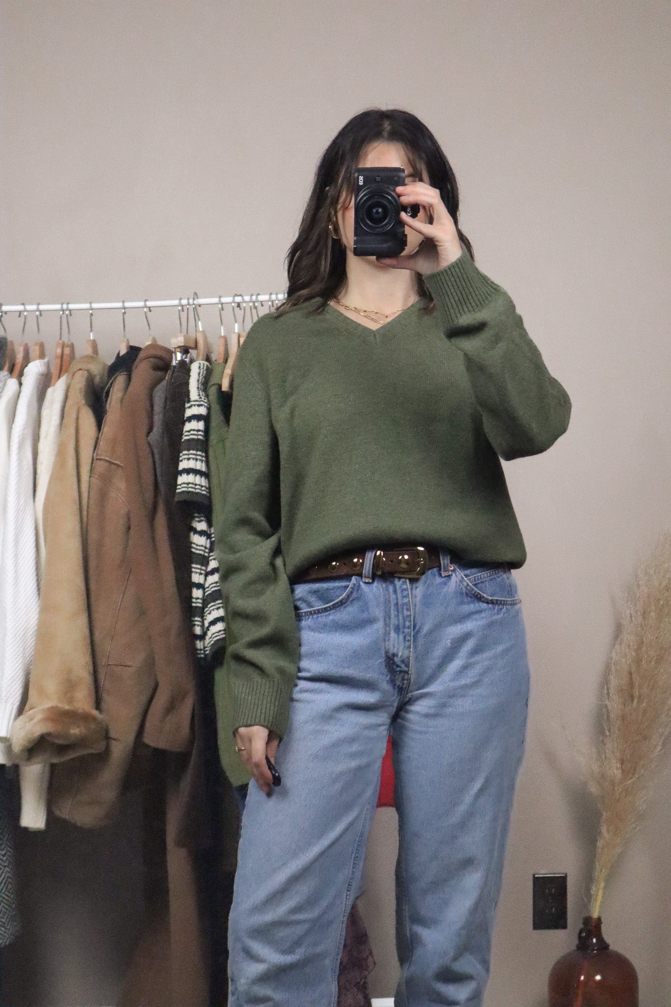 Made in Italy x Vintage x Wool Blend V-Neck (S)
