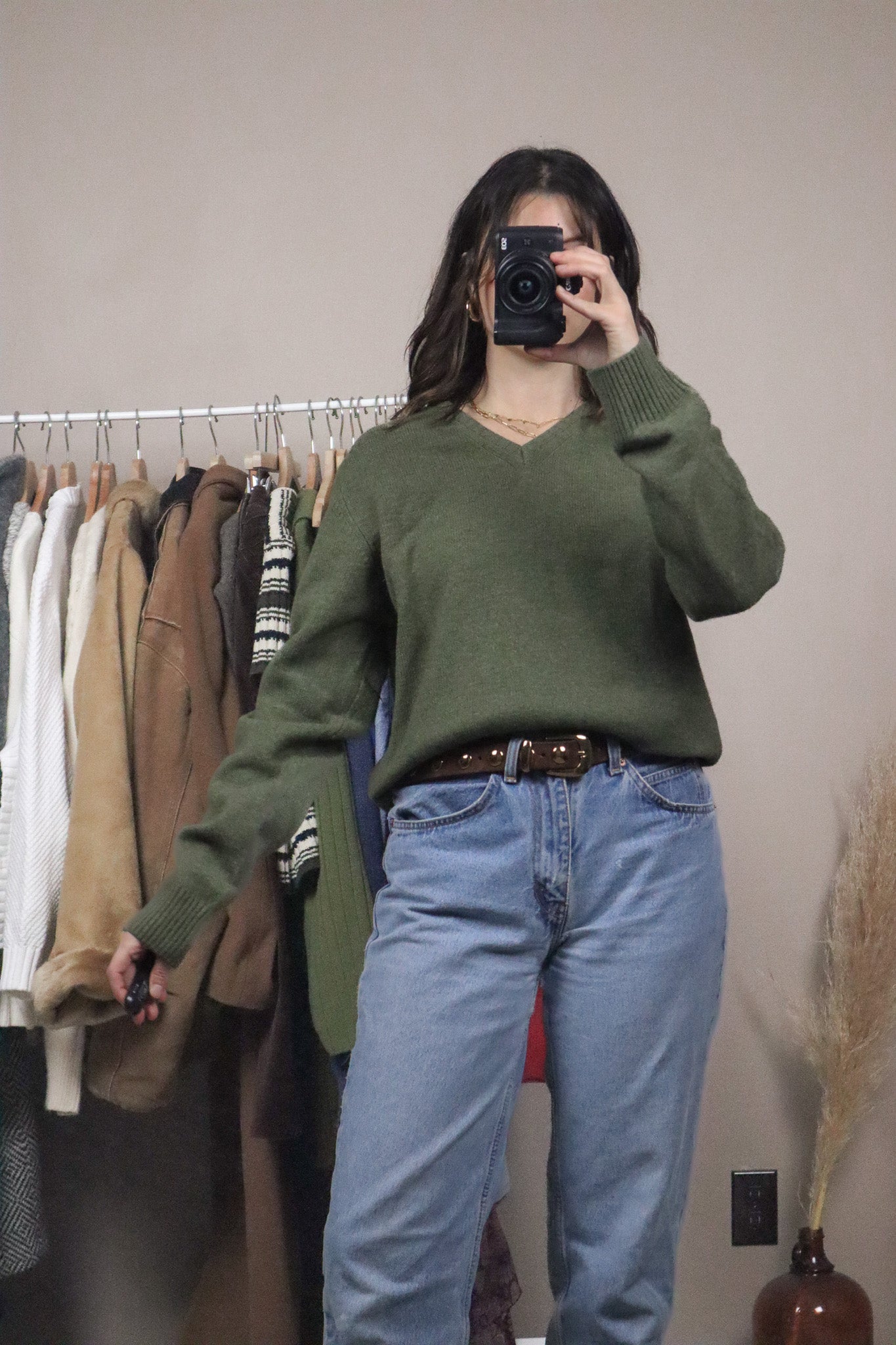 Made in Italy x Vintage x Wool Blend V-Neck (S)