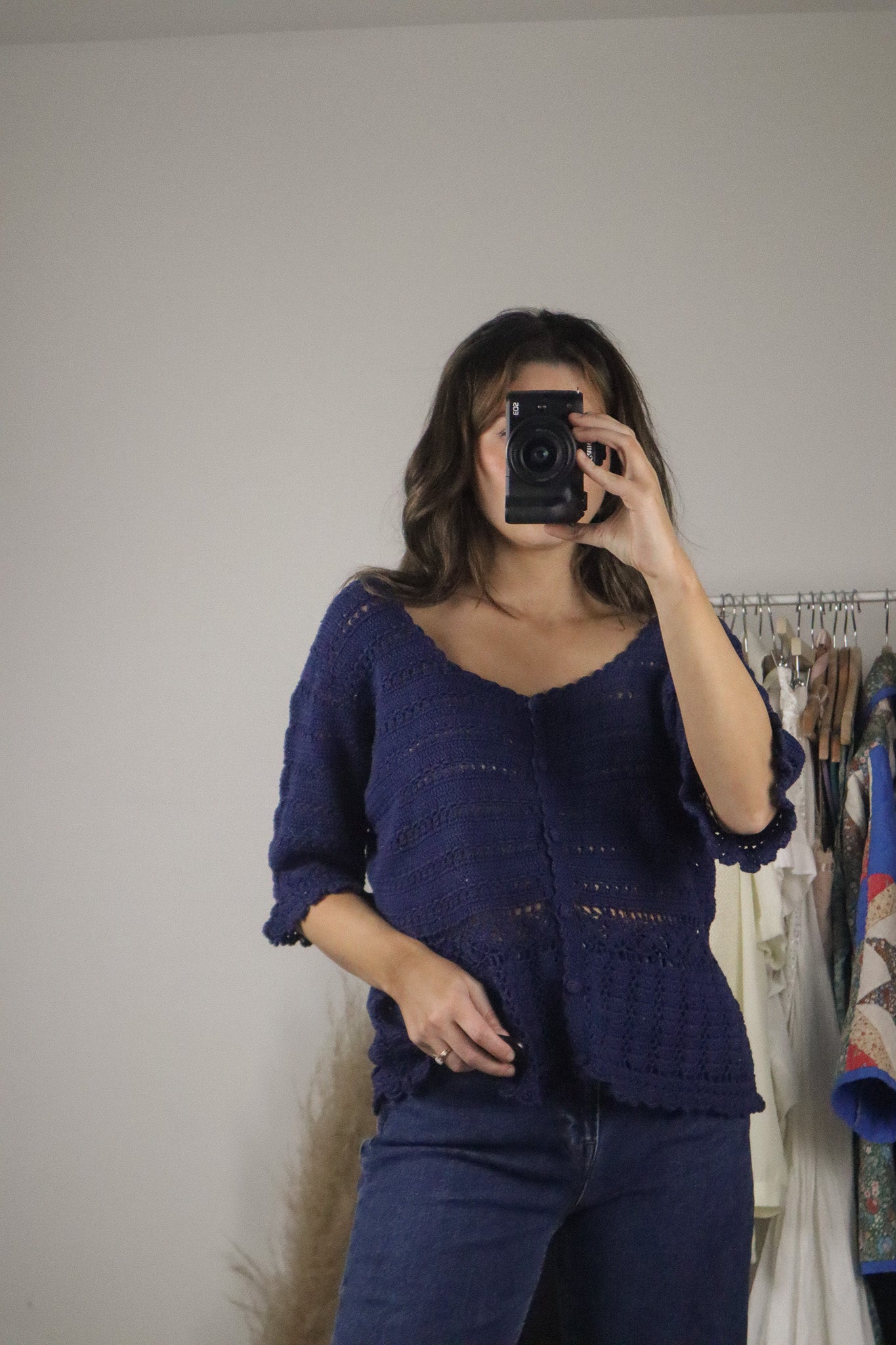 Vintage x Crochet Top (L/XL)