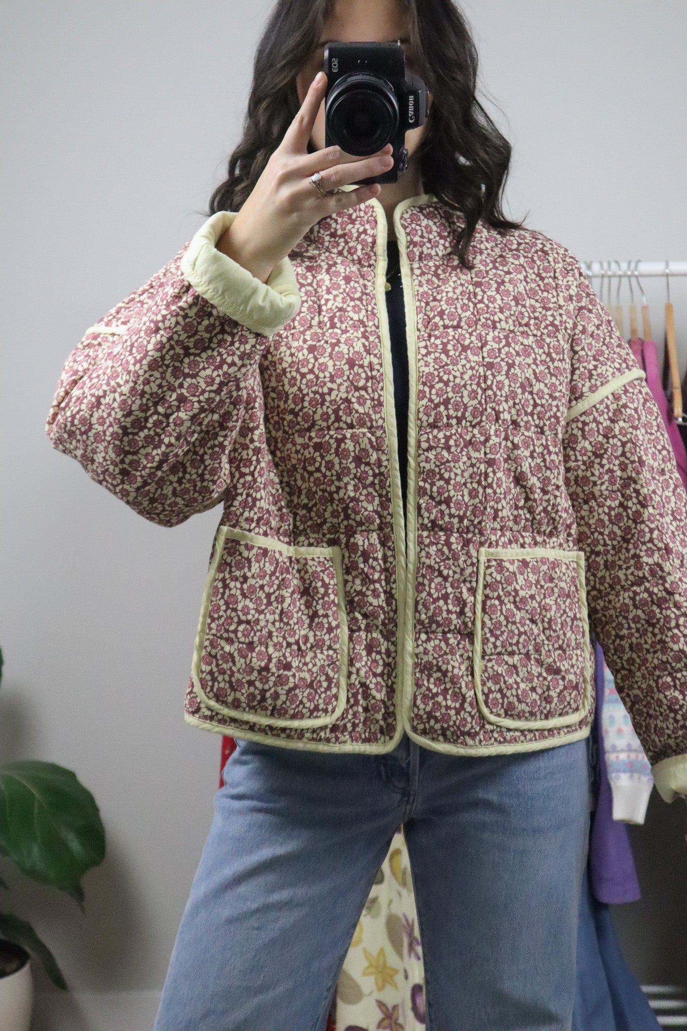 Free People x Deadstock x Floral Quilted Jacket (XS-M)