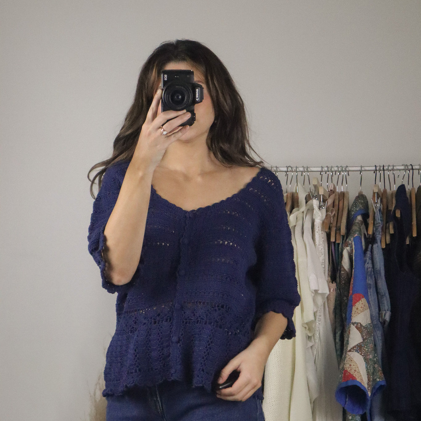 Vintage x Crochet Top (L/XL)