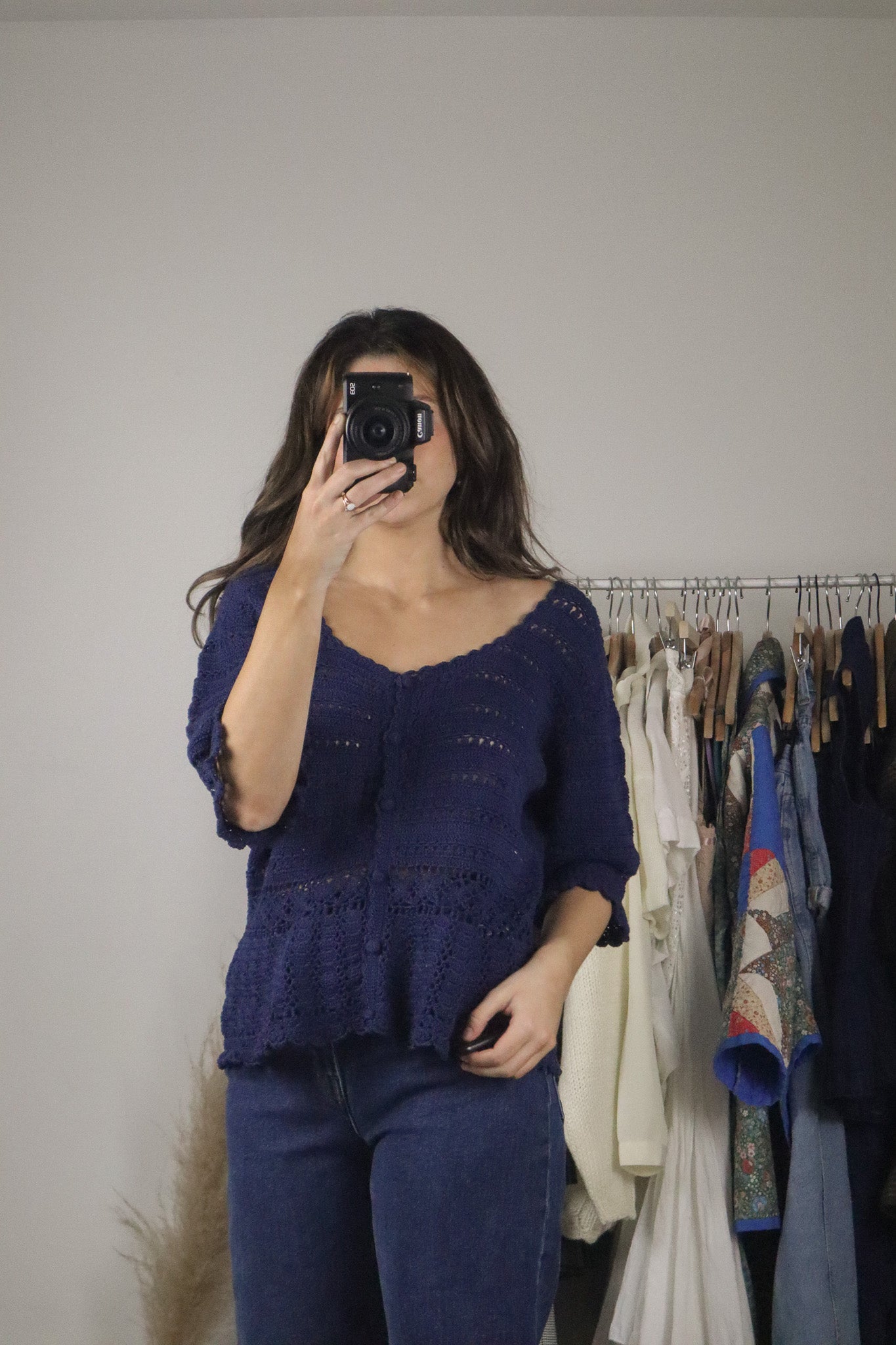 Vintage x Crochet Top (L/XL)