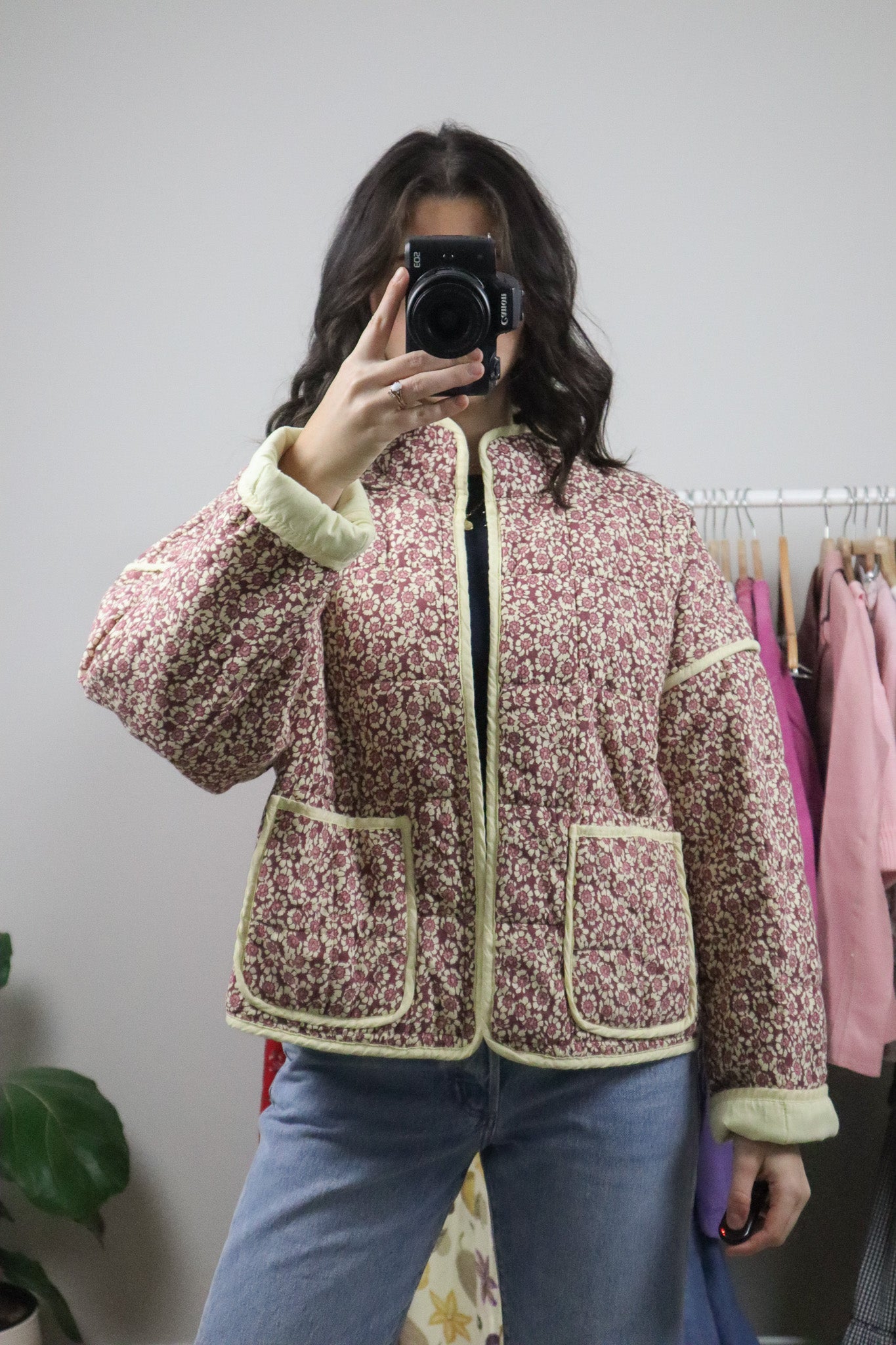 Free People x Deadstock x Floral Quilted Jacket (XS-M)