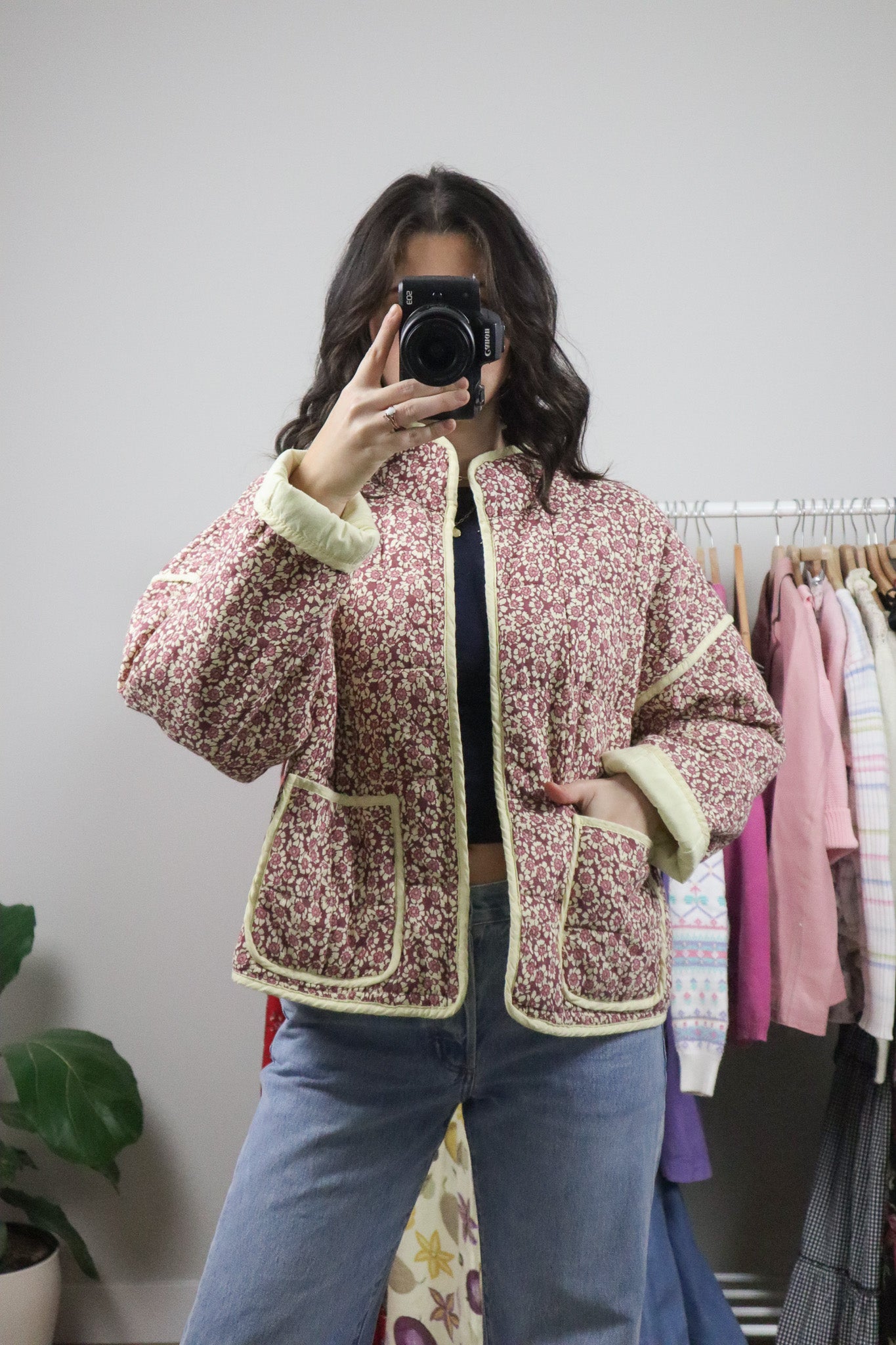 Free People x Deadstock x Floral Quilted Jacket (XS-M)