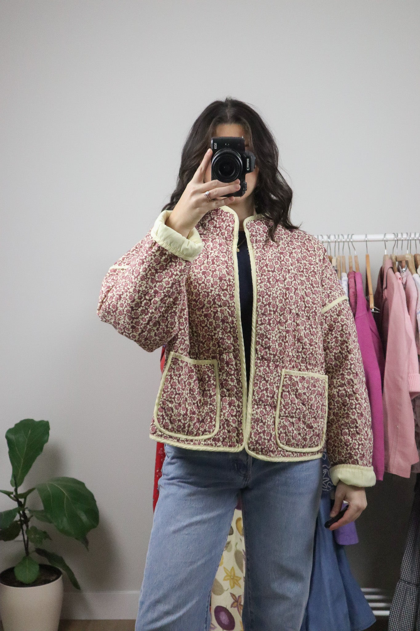 Free People x Deadstock x Floral Quilted Jacket (XS-M)