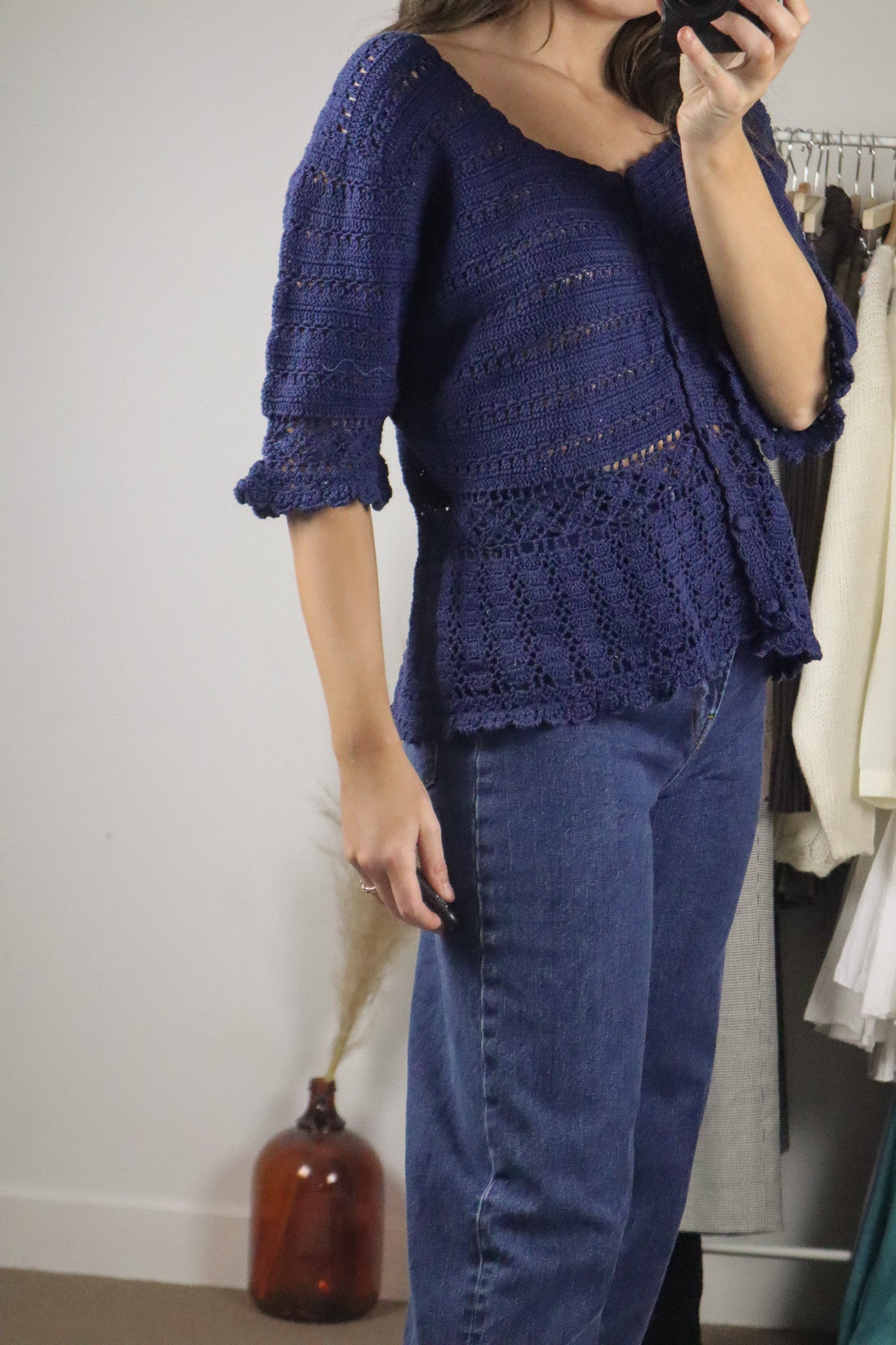 Vintage x Crochet Top (L/XL)