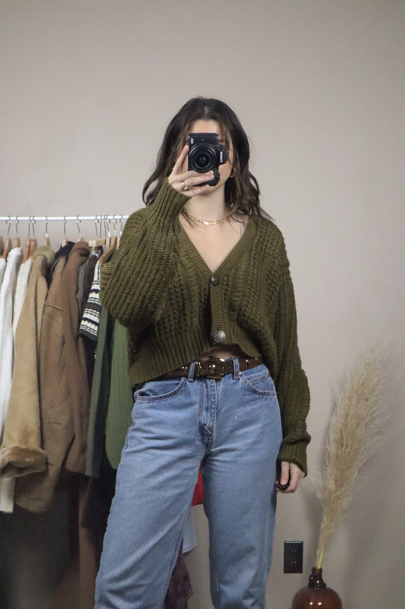 Vintage x Cropped Cardigan (S)