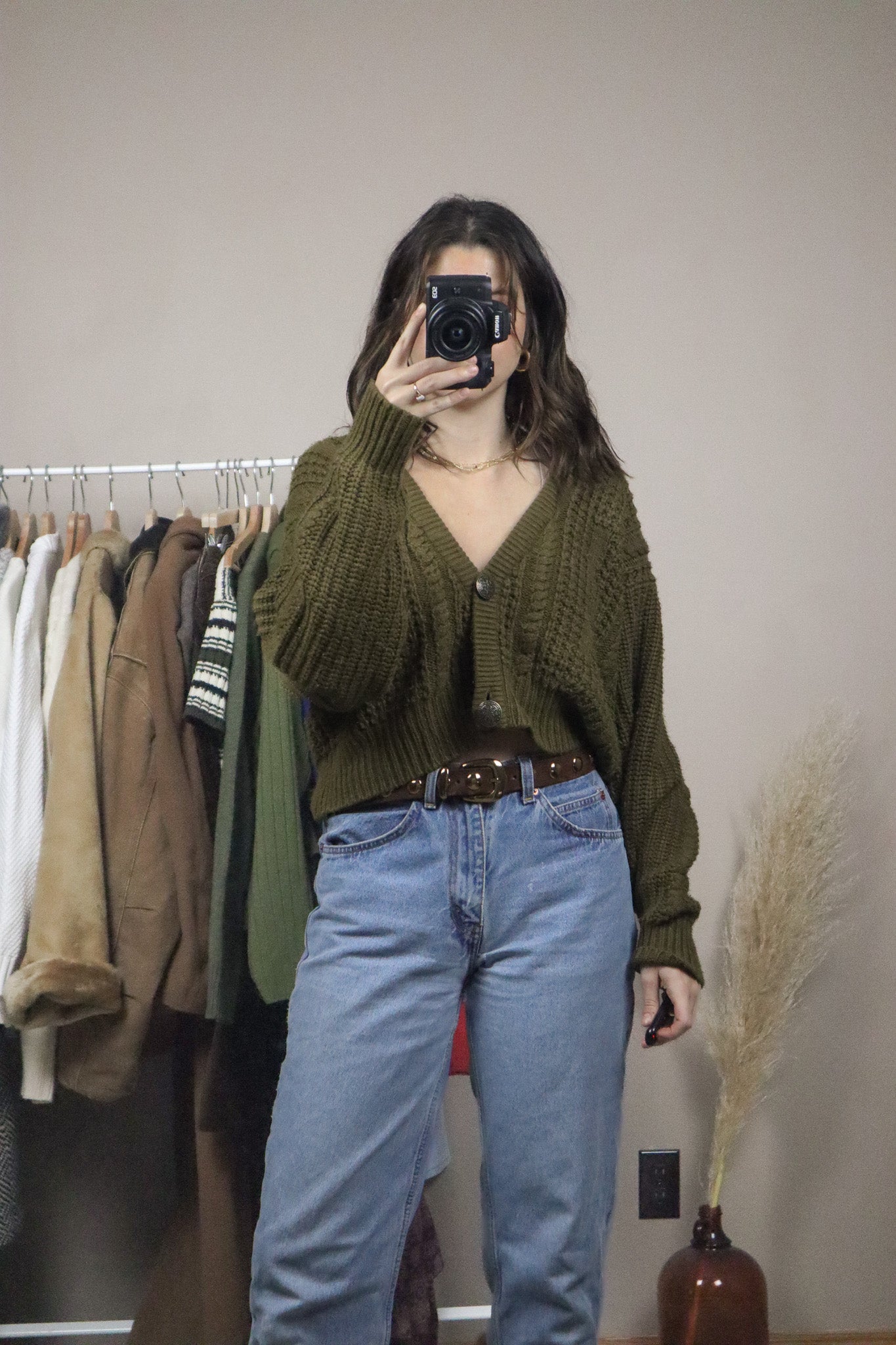 Vintage x Cropped Cardigan (S)