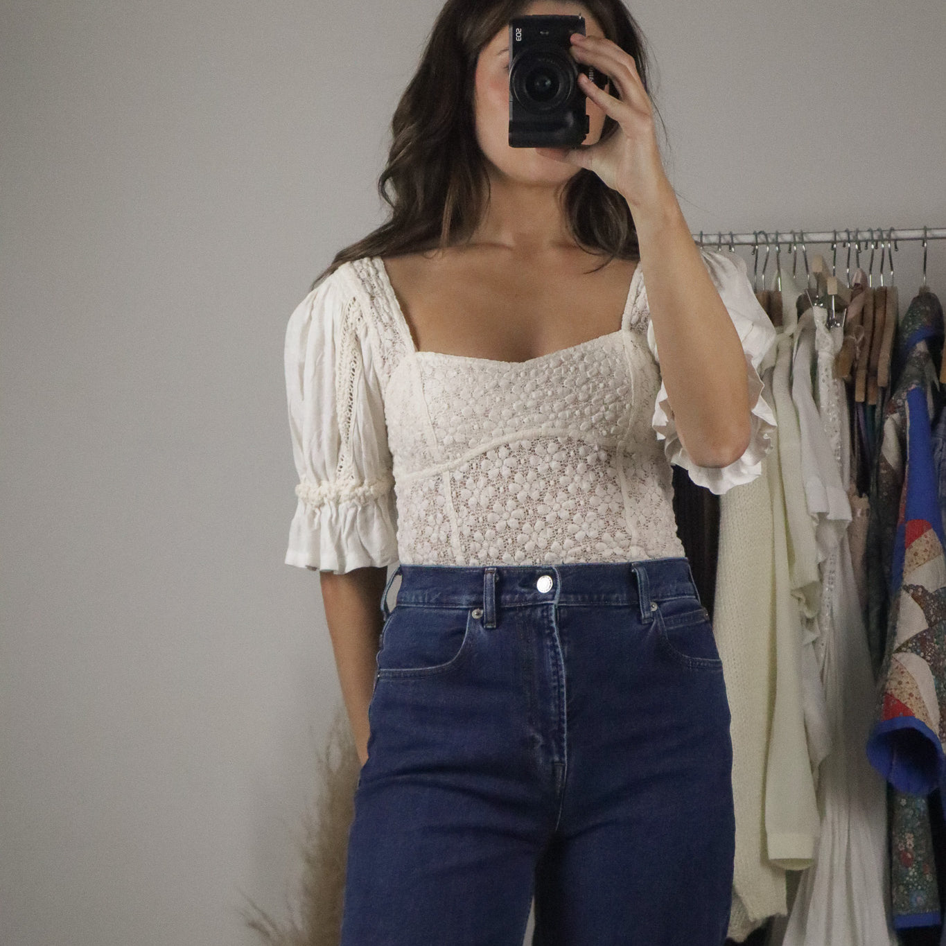 Free People x Lace Blouse (S)