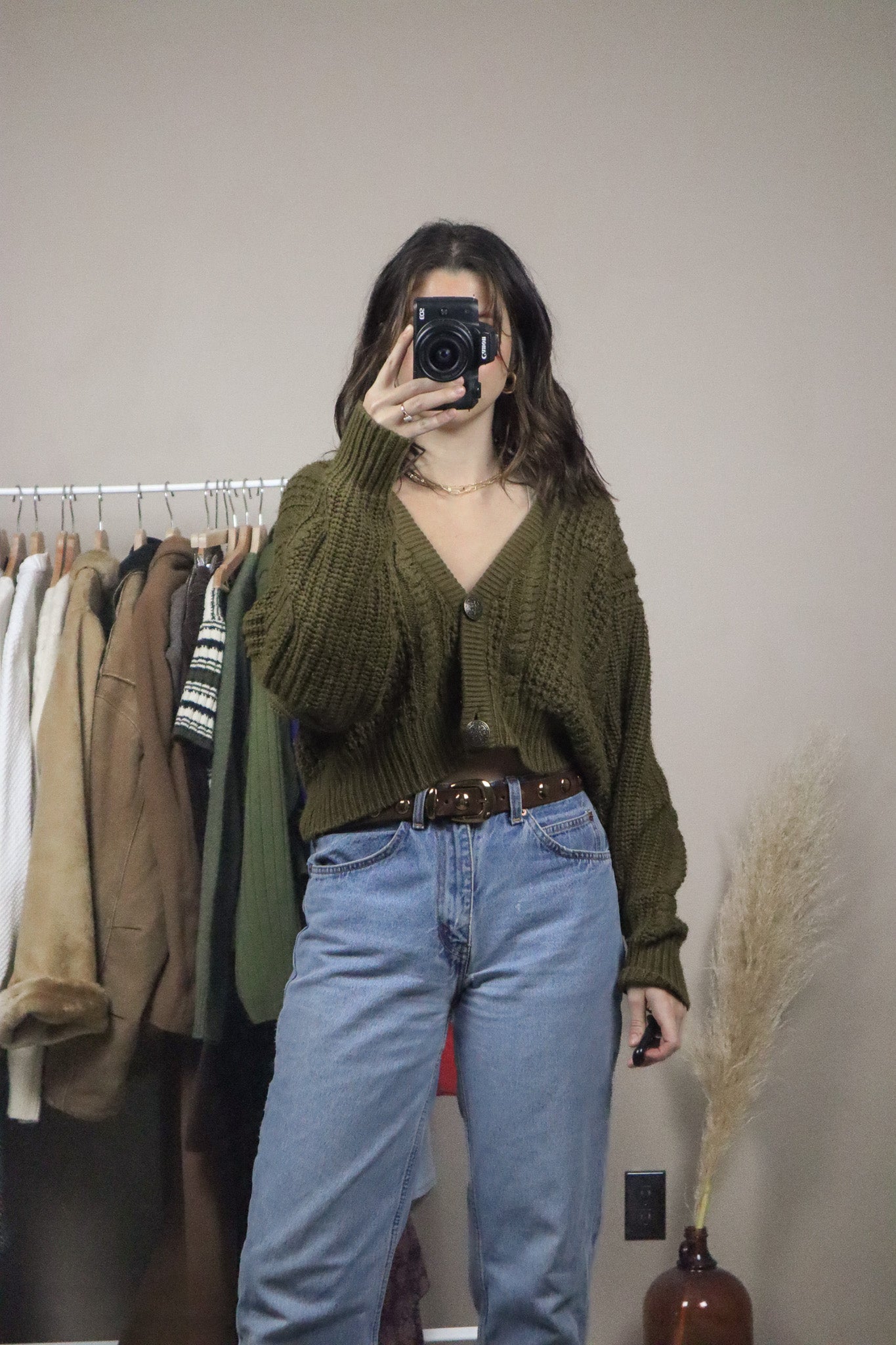 Vintage x Cropped Cardigan (S)