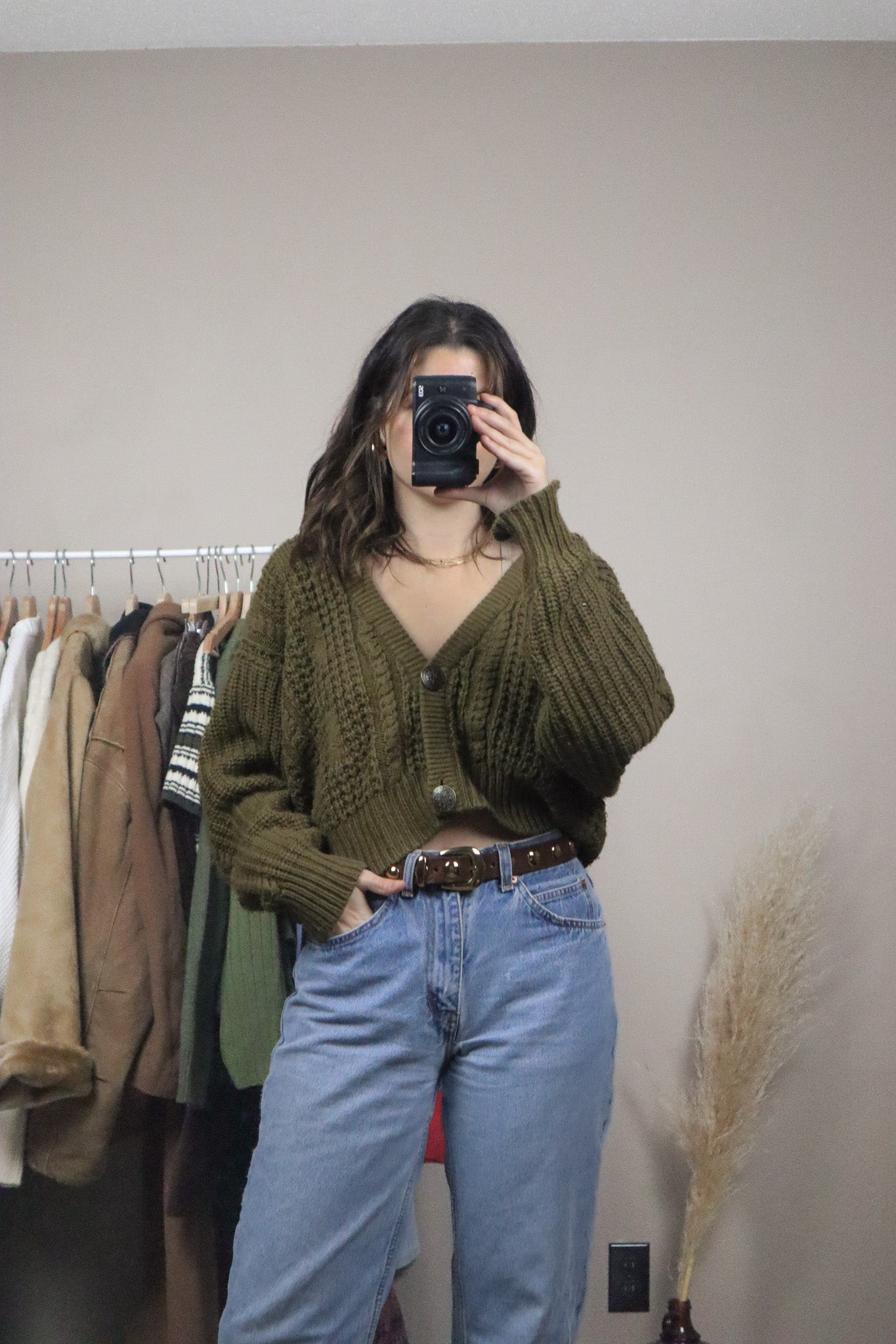 Vintage x Cropped Cardigan (S)