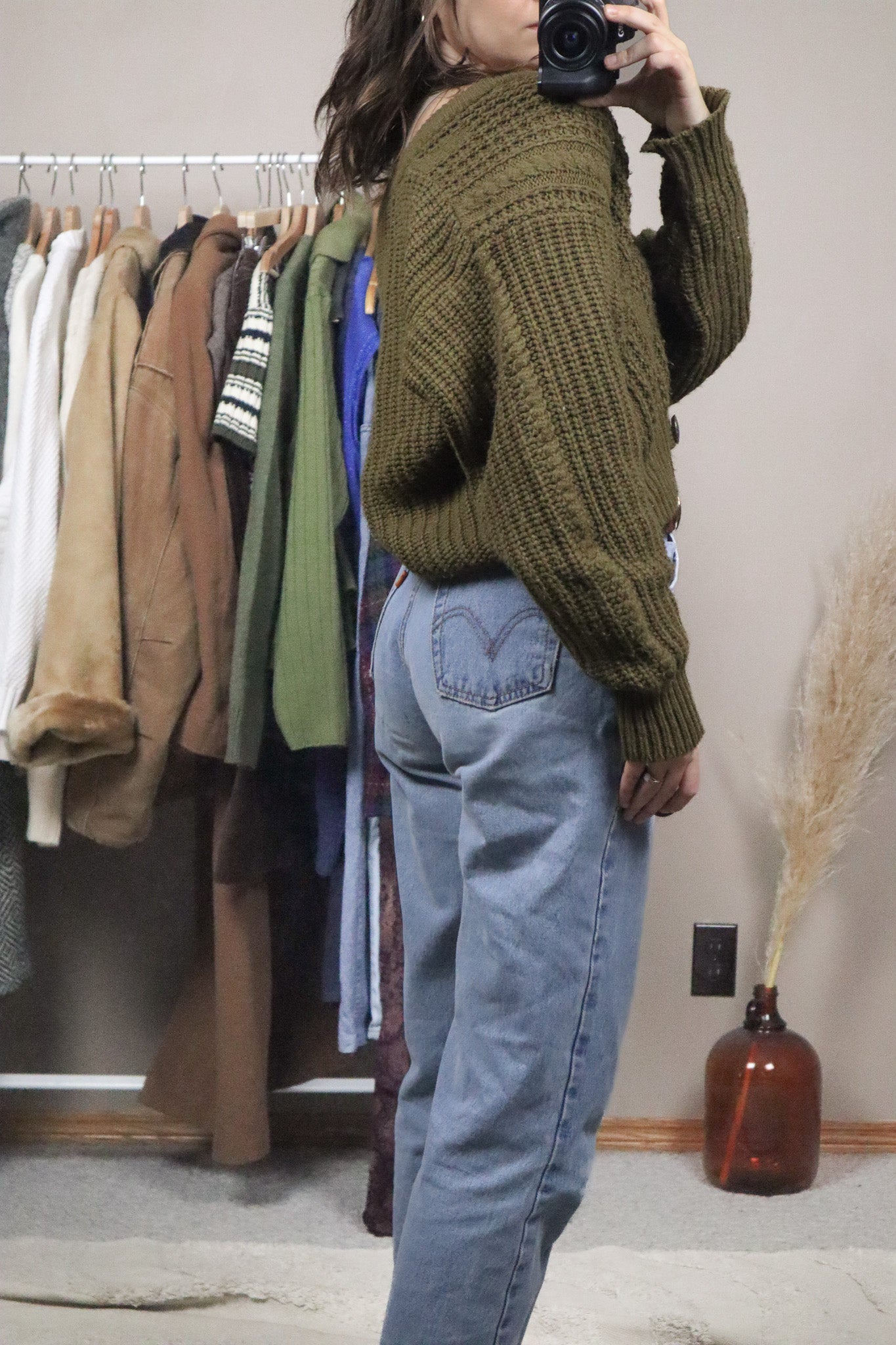 Vintage x Cropped Cardigan (S)