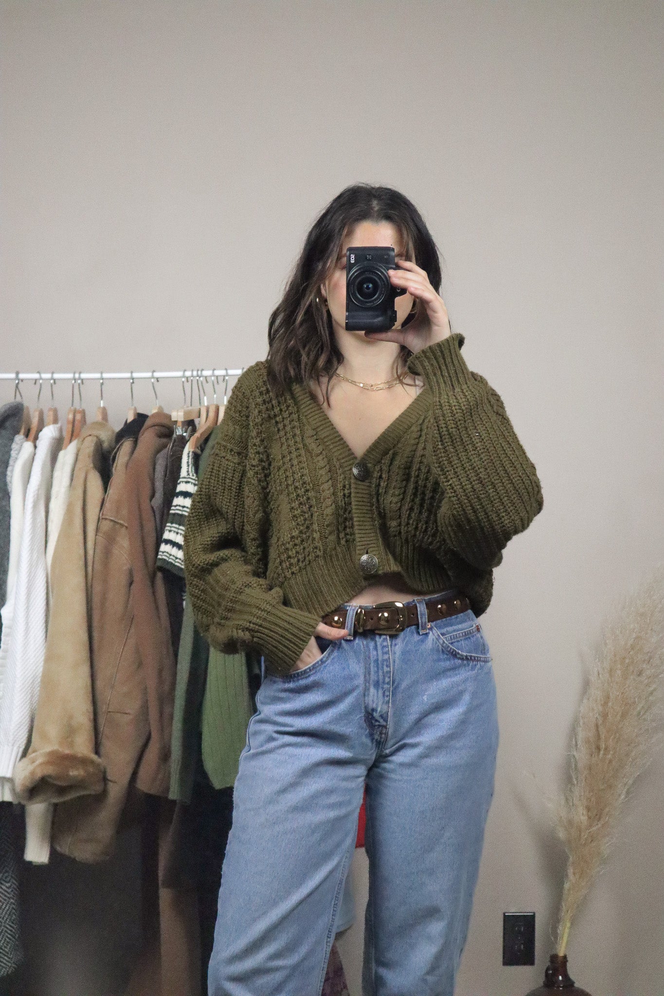 Vintage x Cropped Cardigan (S)