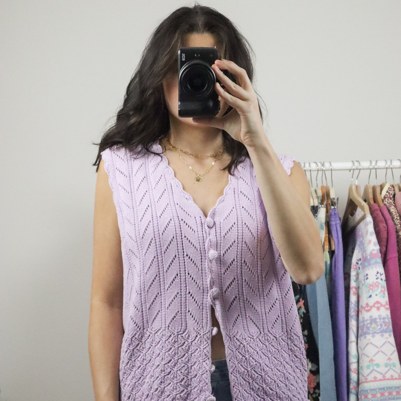 Vintage x Cotton Knit Vest (M)