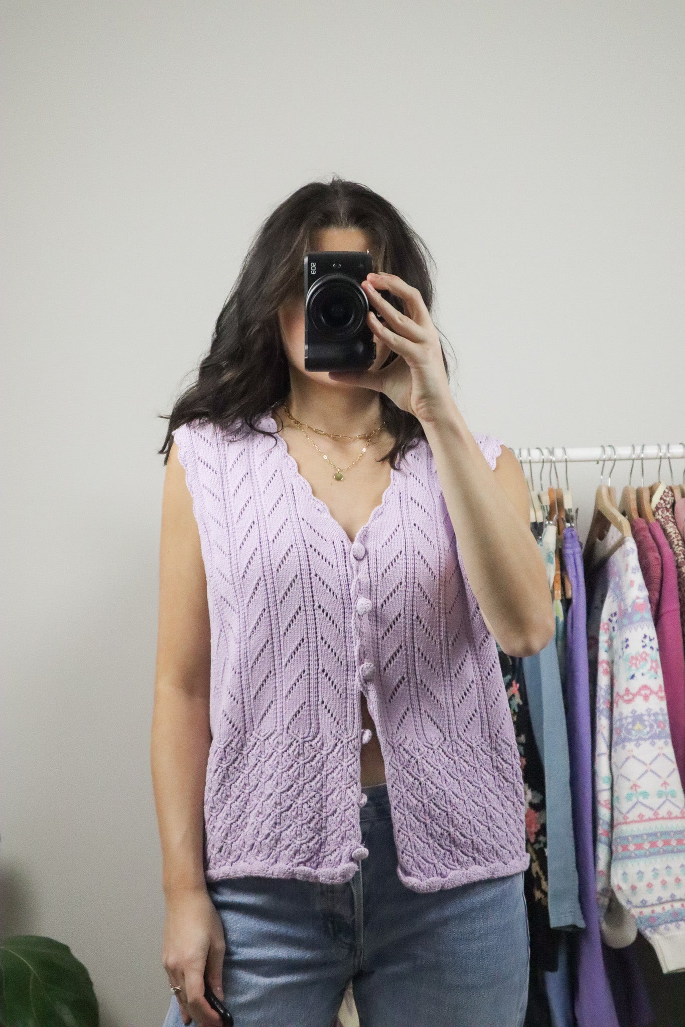 Vintage x Cotton Knit Vest (M)