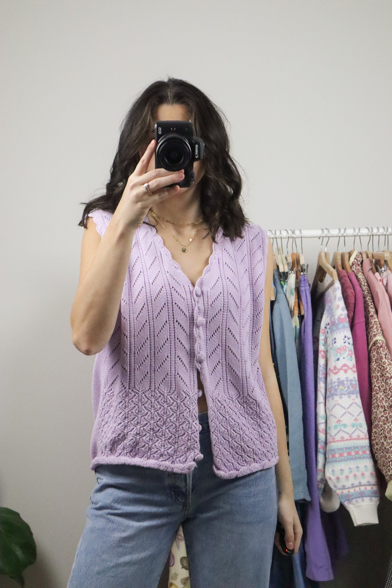 Vintage x Cotton Knit Vest (M)