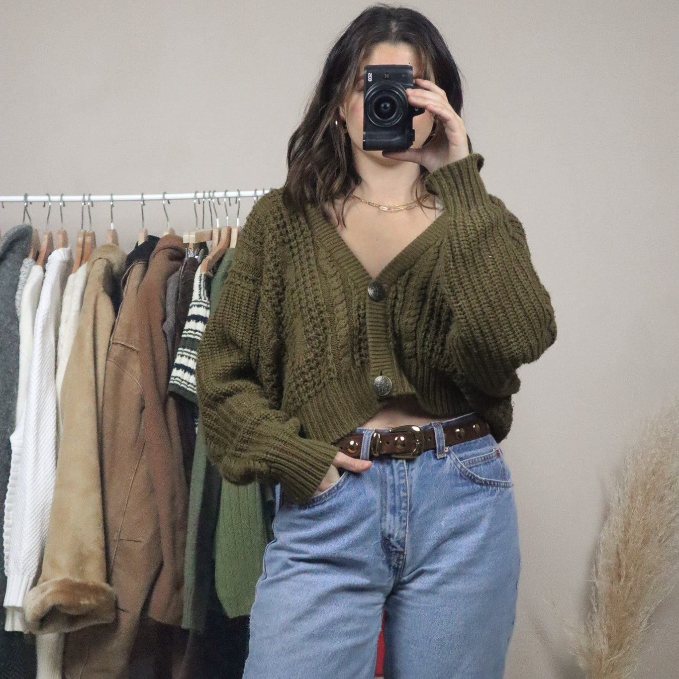 Vintage x Cropped Cardigan (S)
