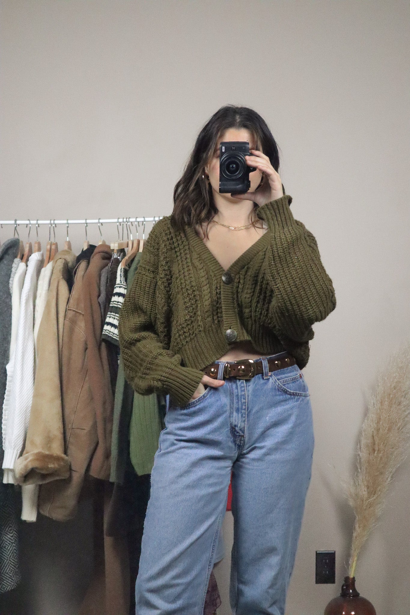 Vintage x Cropped Cardigan (S)