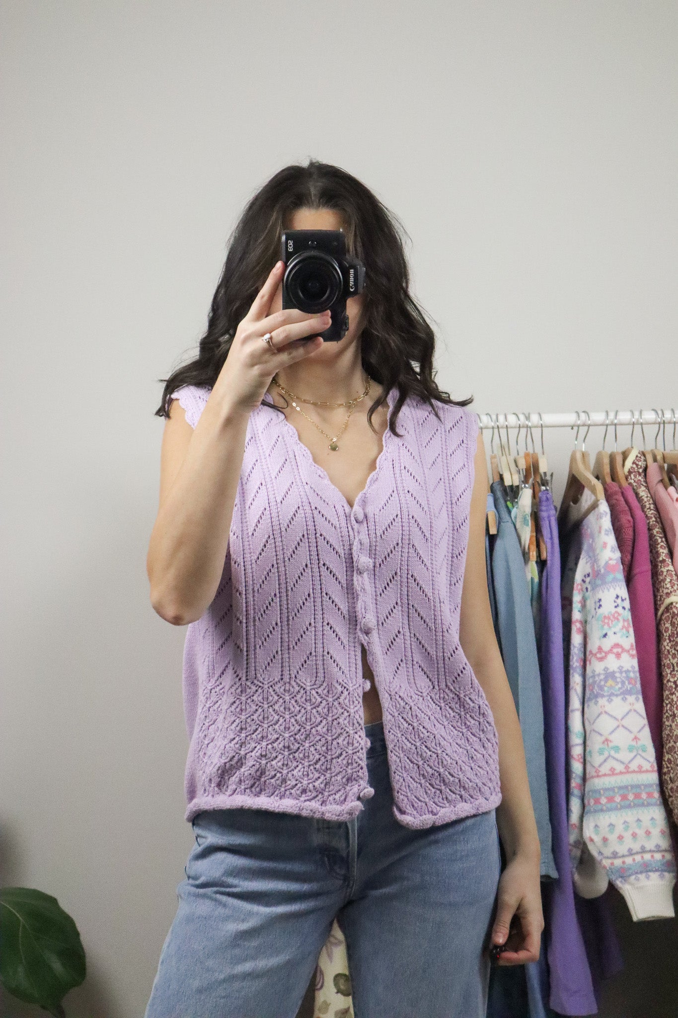 Vintage x Cotton Knit Vest (M)