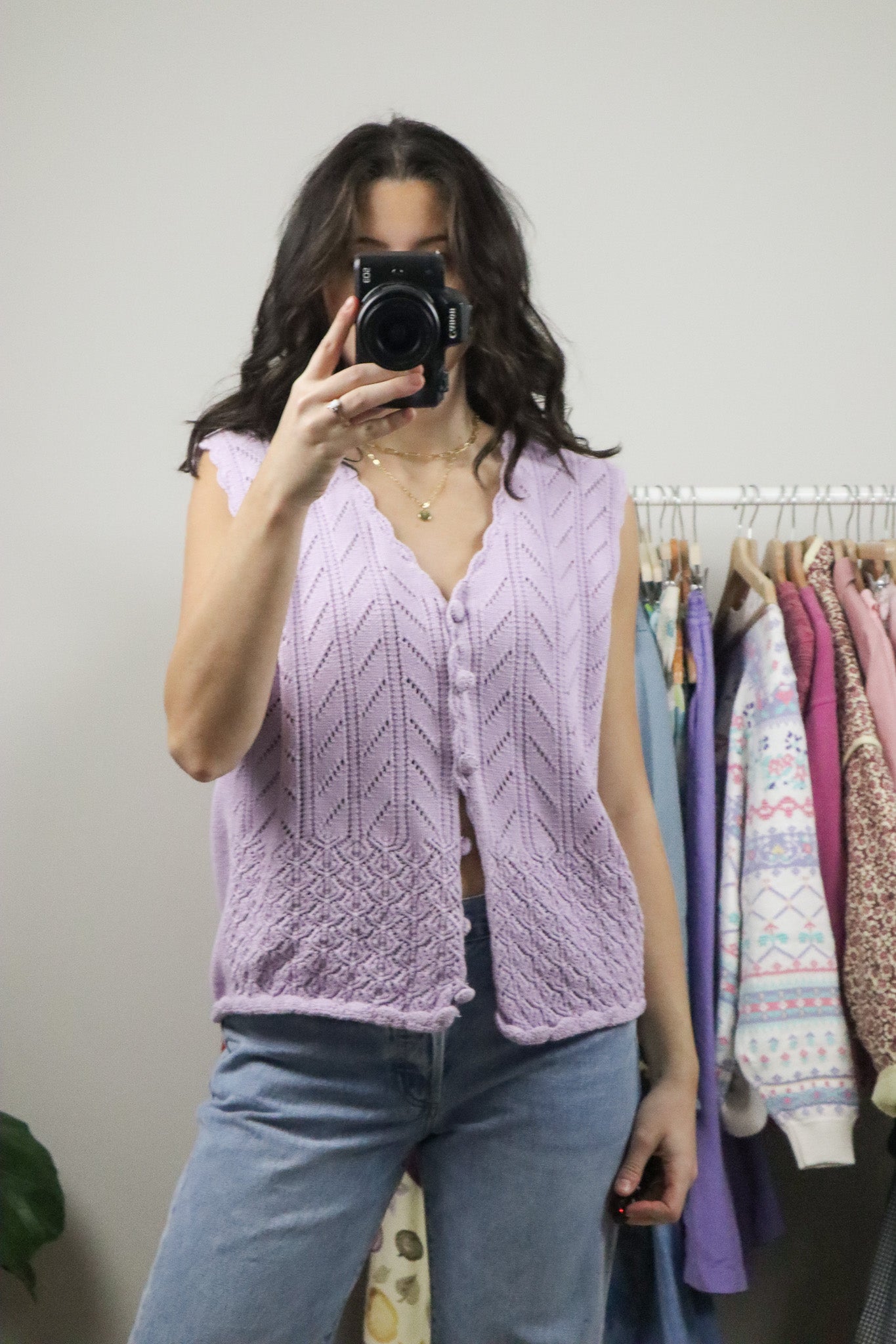 Vintage x Cotton Knit Vest (M)