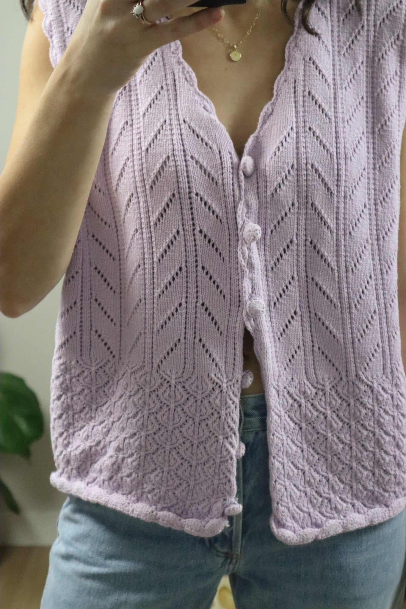 Vintage x Cotton Knit Vest (M)