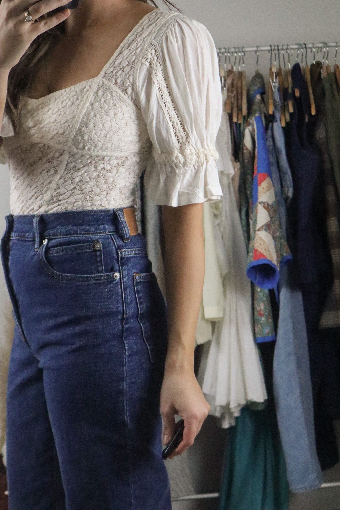 Free People x Lace Blouse (S)
