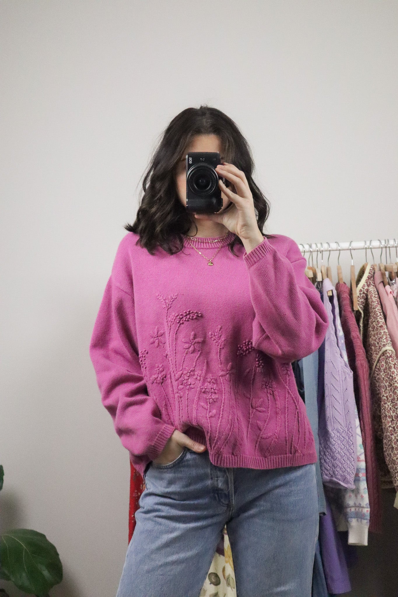 Vintage x Cotton Embroidered Sweater (L/XL)
