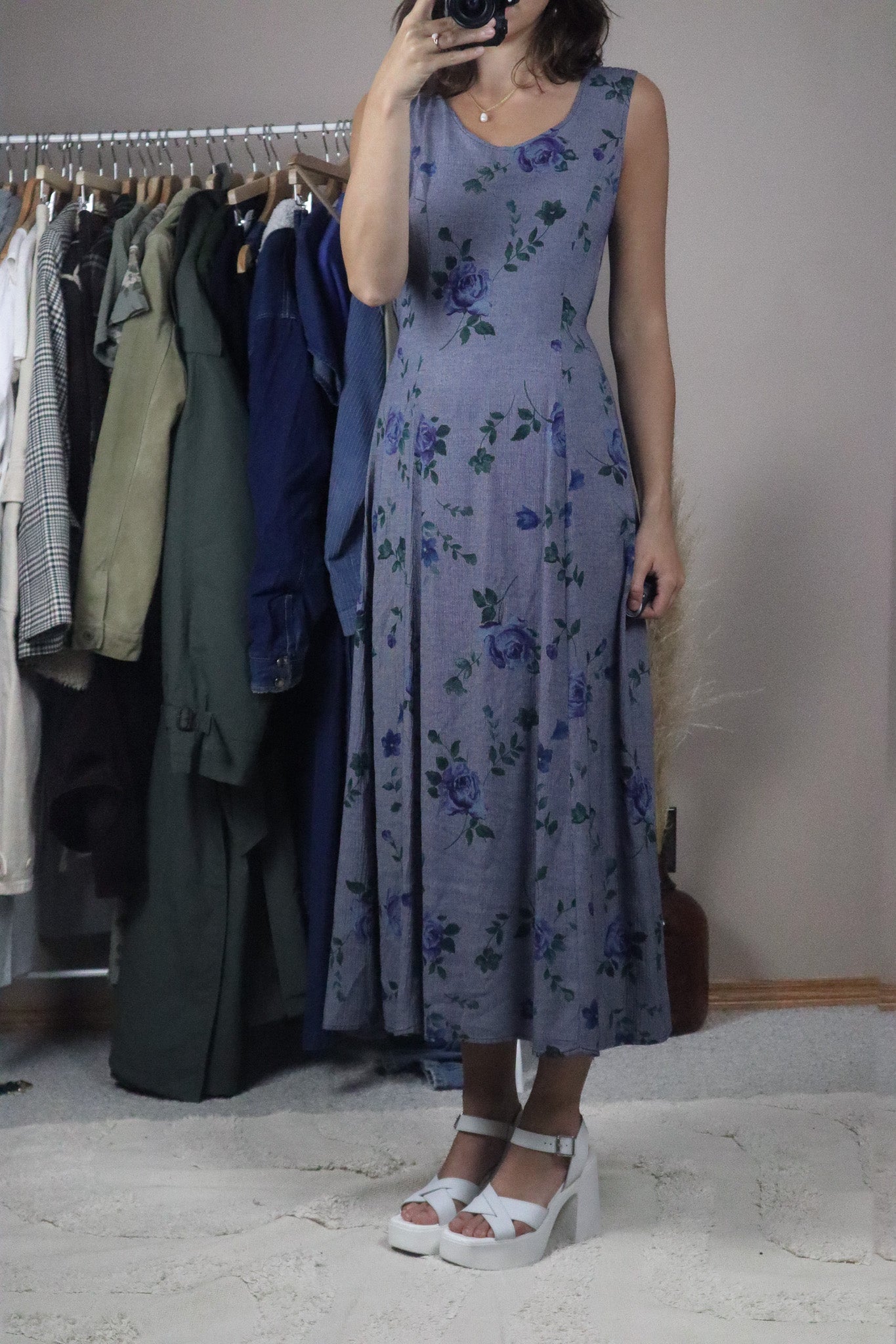 Made in USA x Floral Maxi Dress (8/10)