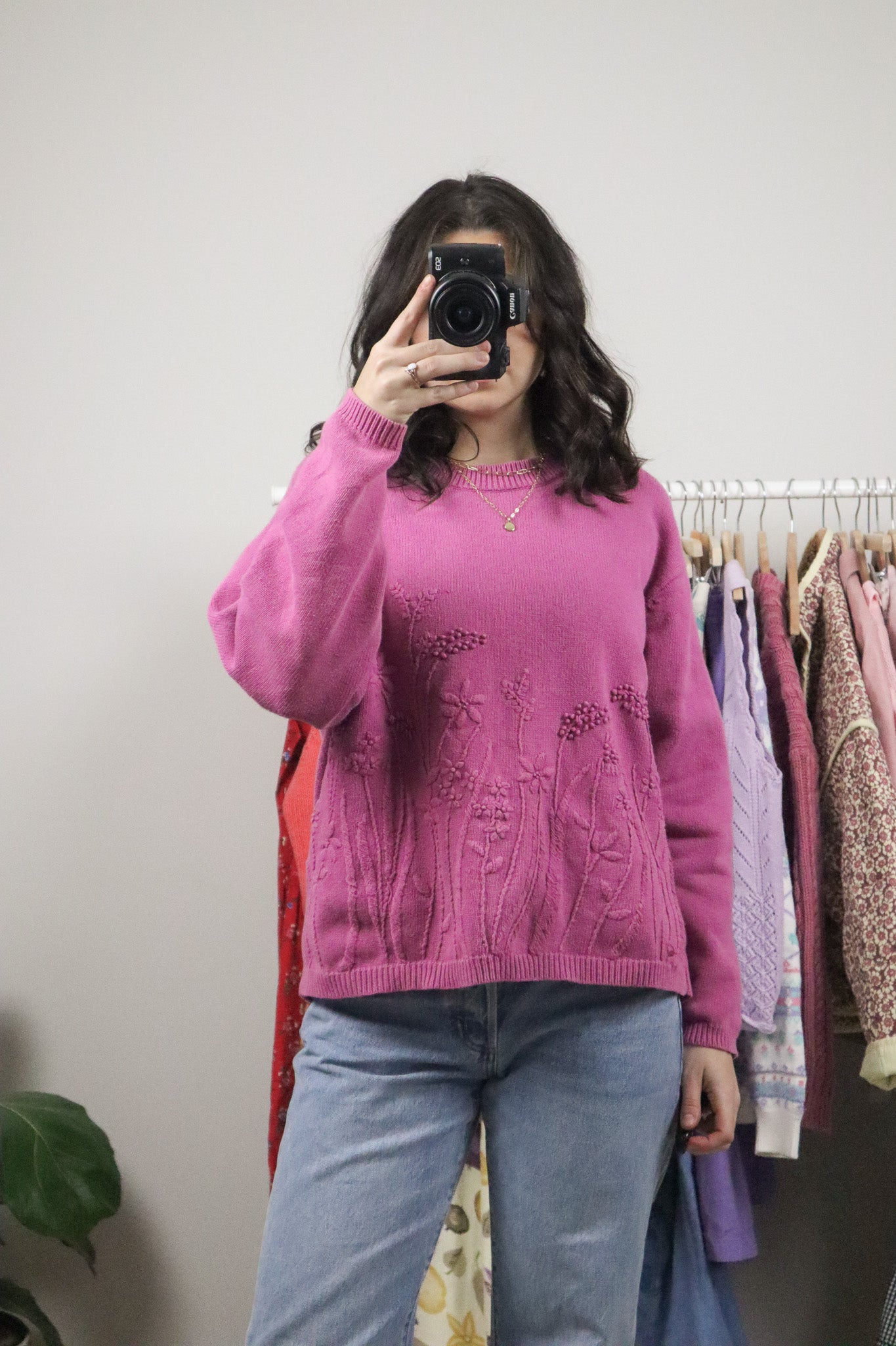 Vintage x Cotton Embroidered Sweater (L/XL)