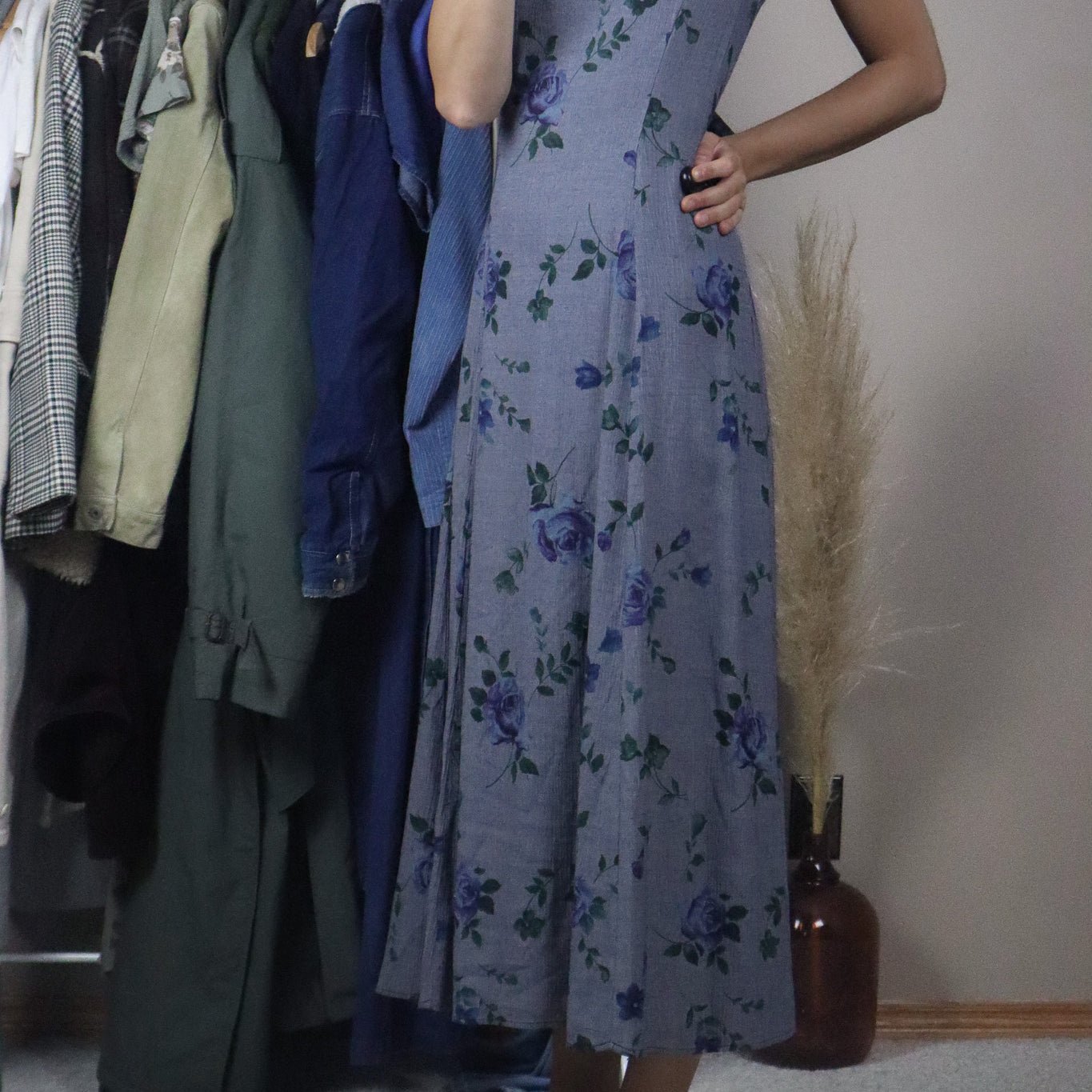 Made in USA x Floral Maxi Dress (8/10)