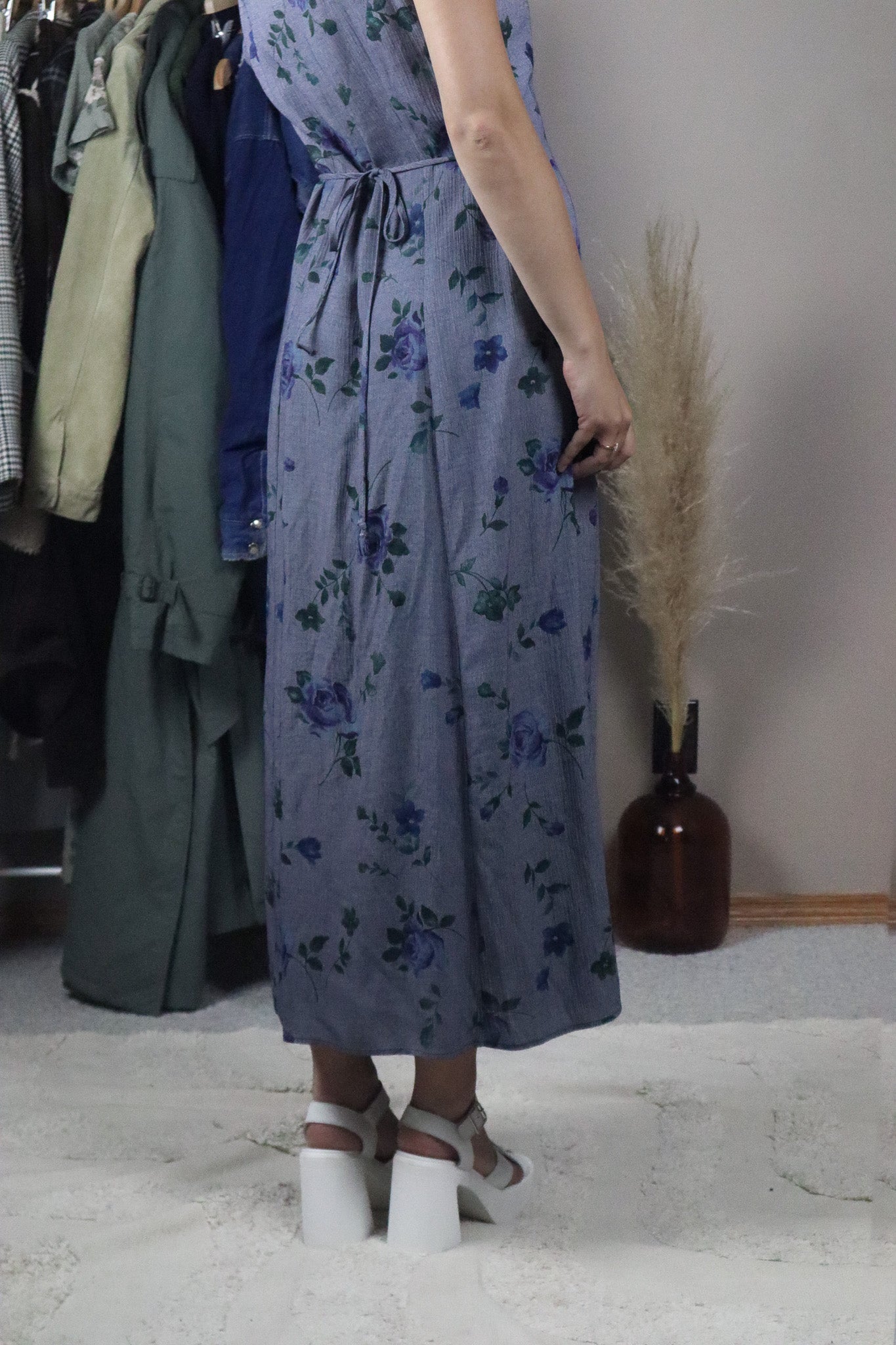 Made in USA x Floral Maxi Dress (8/10)