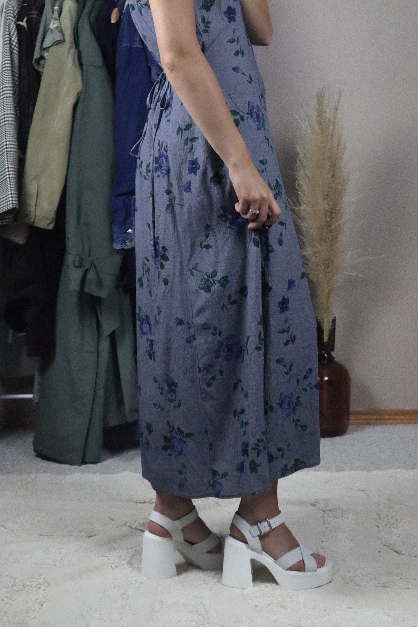 Made in USA x Floral Maxi Dress (8/10)