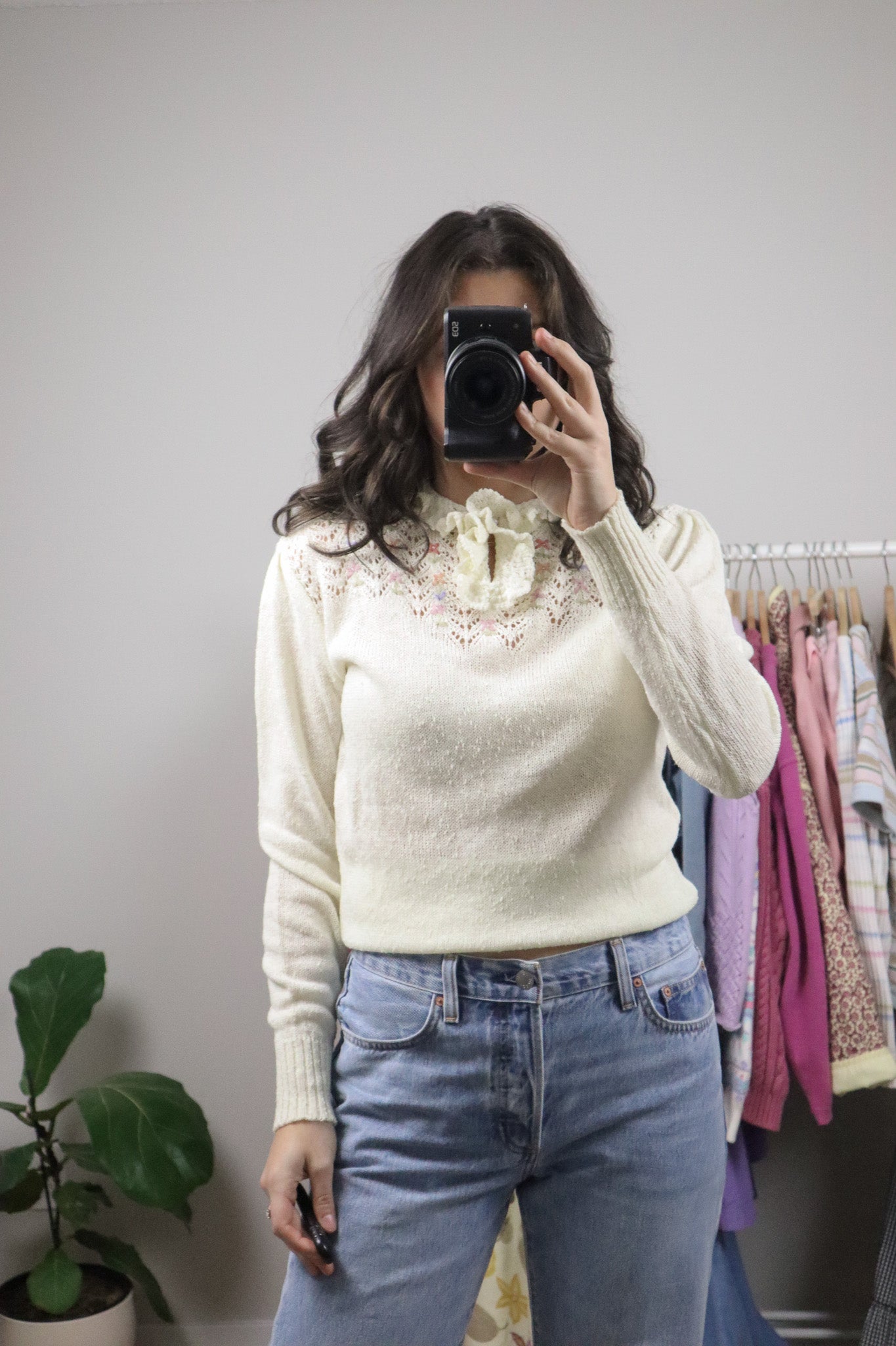 Made in Korea x Vintage x Deadstock Beaded/Embroidered Knit (S/M)