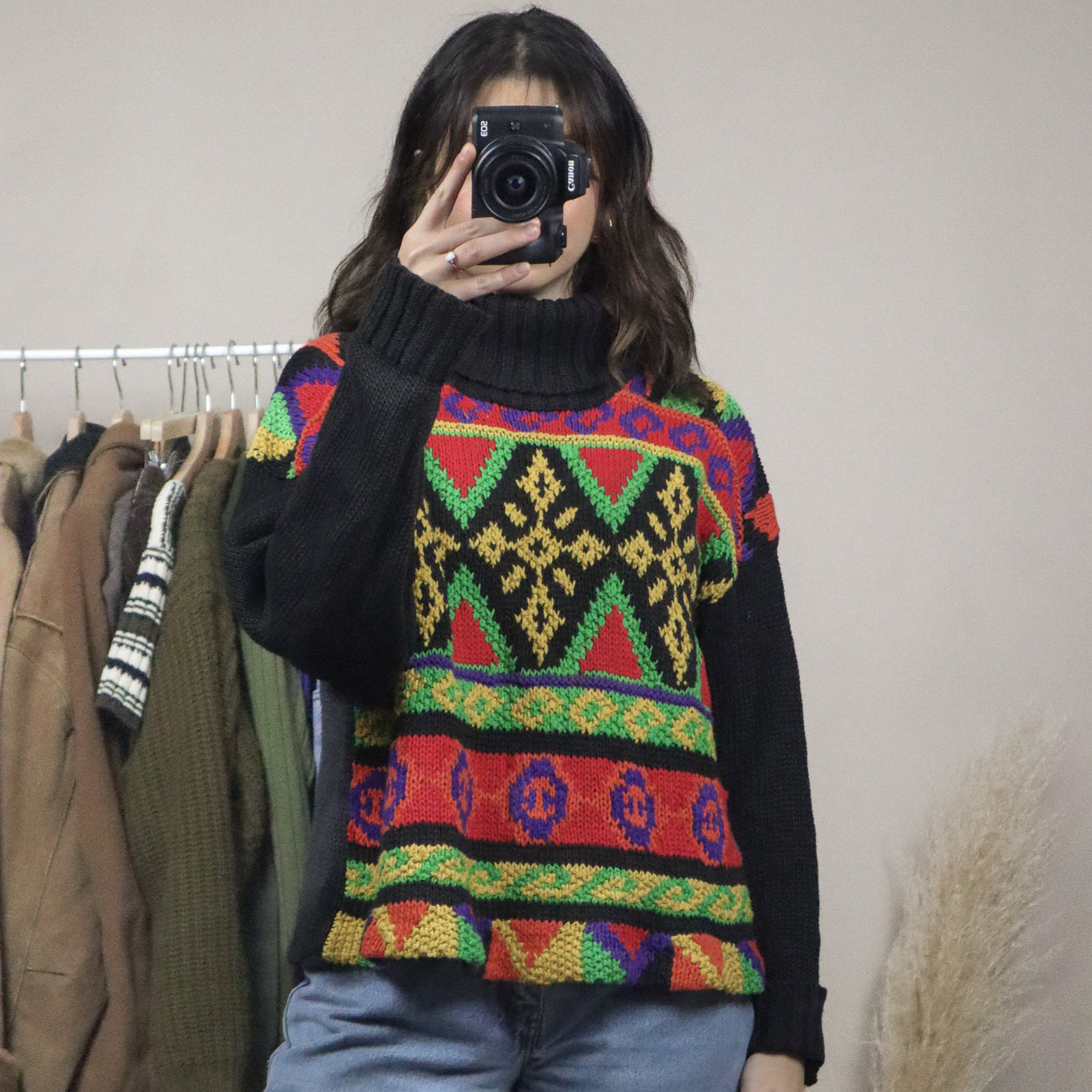 Vintage x Pattered Turtleneck (M)