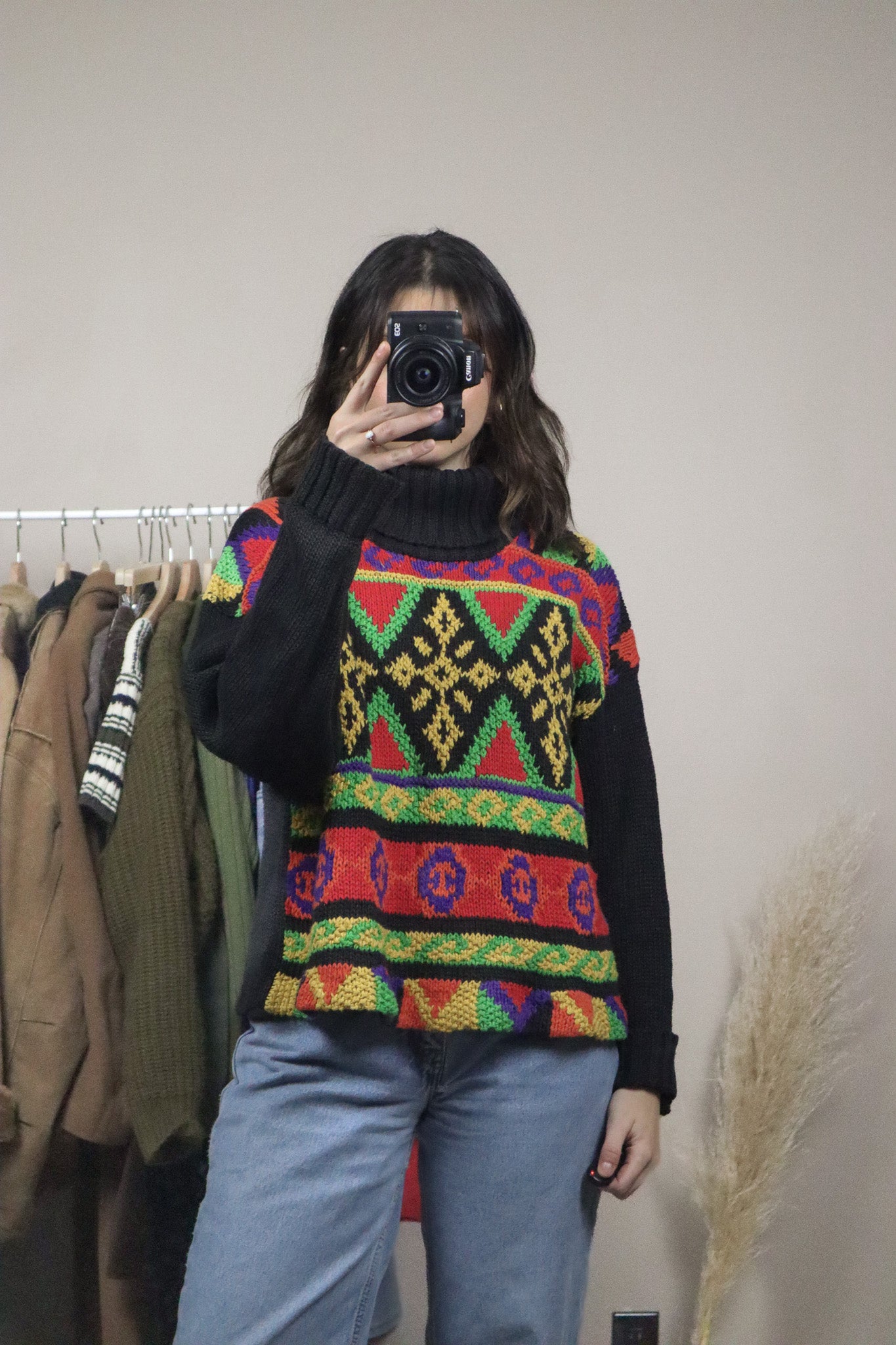 Vintage x Pattered Turtleneck (M)